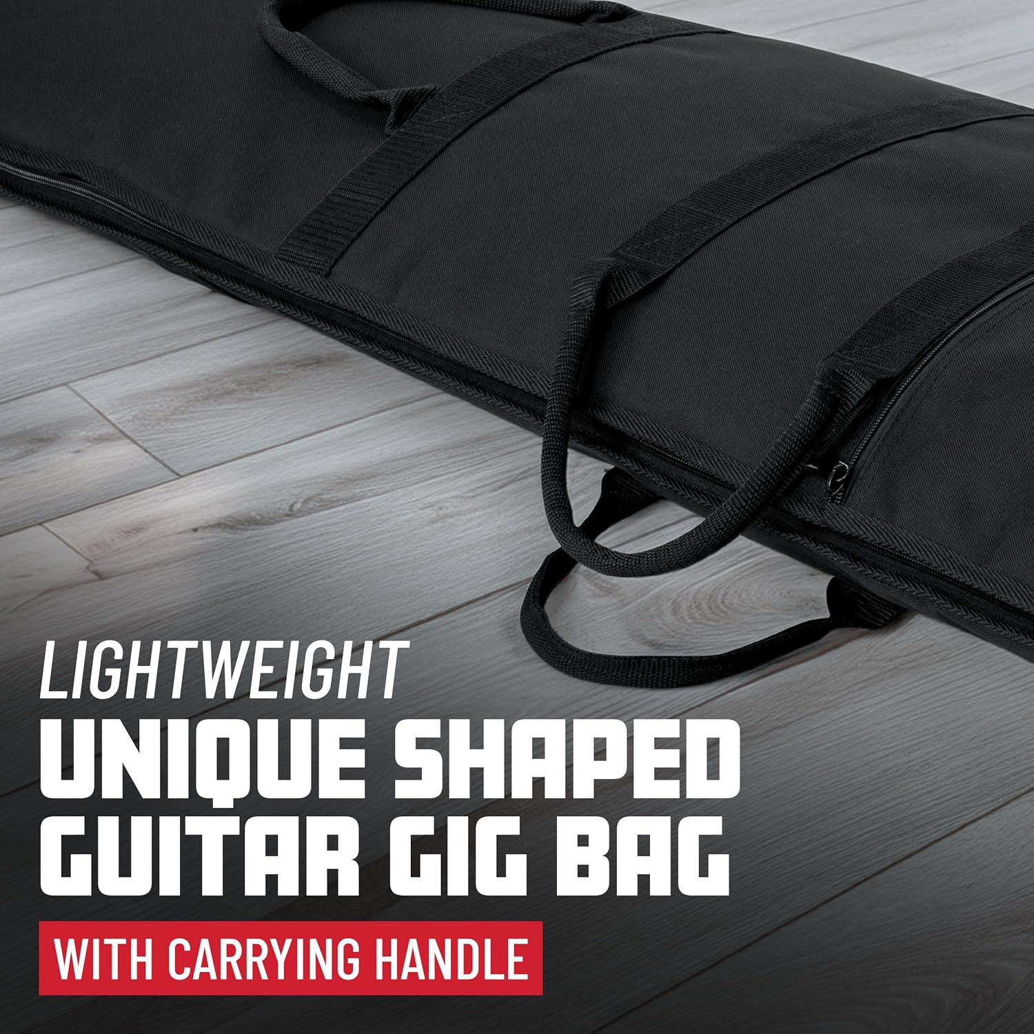 Gator Cases Foam Padded Guitar Gig Bag for Extreme Style Guitar Bodies, Fits Flying V, Explorer, Warlock, and More, up to 47.5" in Length (GBE-EXREME)