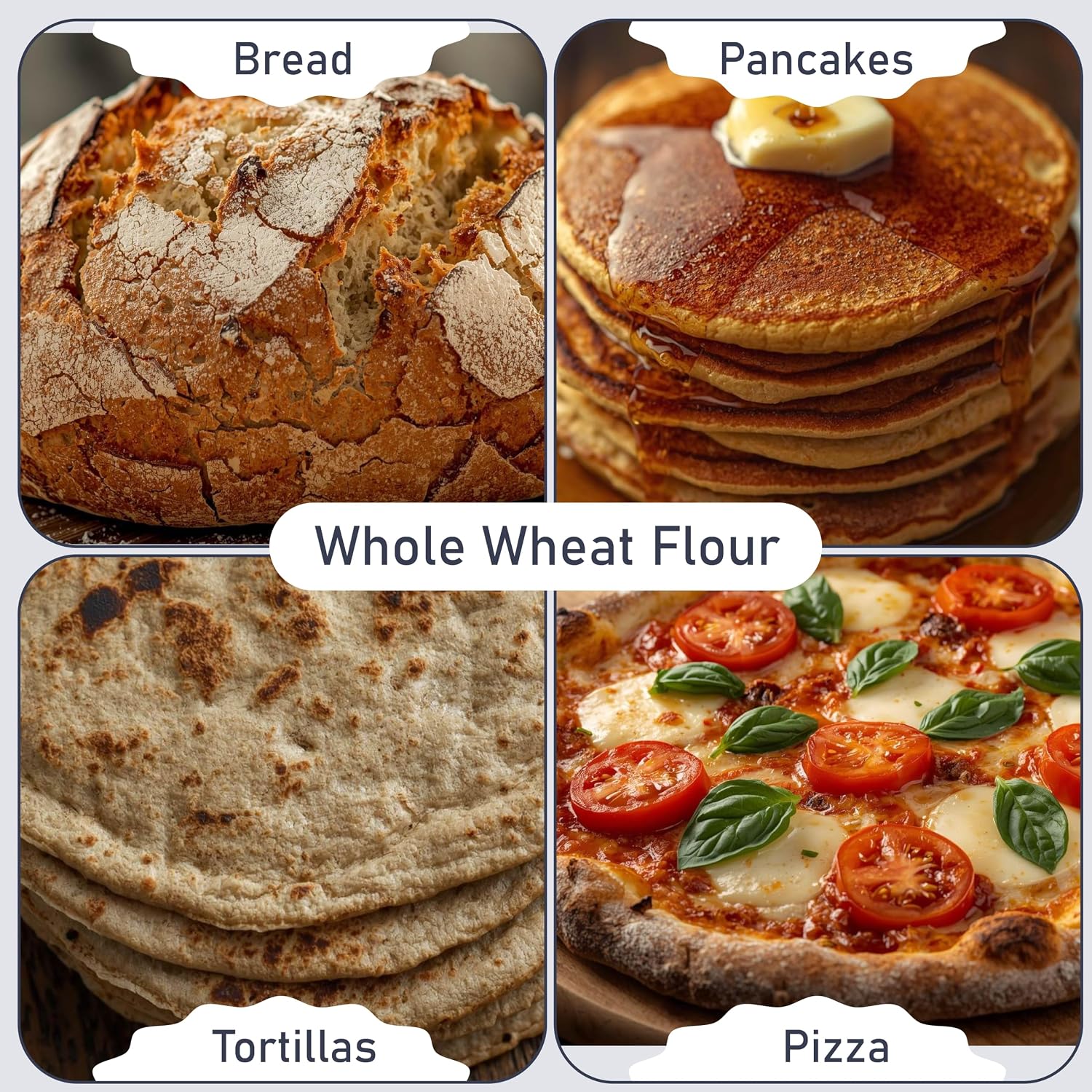 Great River Milling Organic Whole Wheat Flour, High Protein, 25 lb