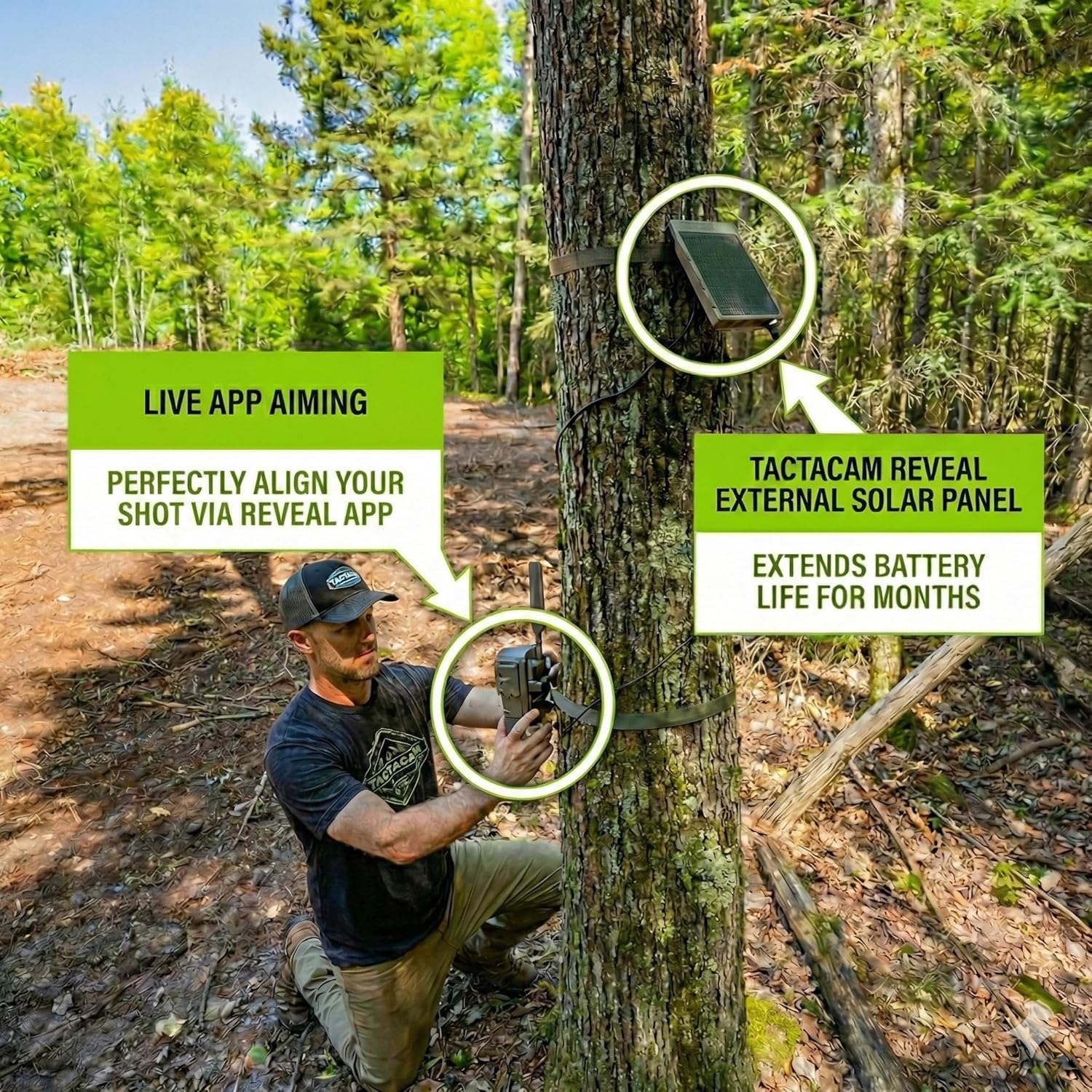 TACTACAM Reveal Pro 3.0 Cellular Trail Camera - Multi-Cellular Network, No-Glow IR, Wi-Fi Enabled, HD Photos & 1080p Videos