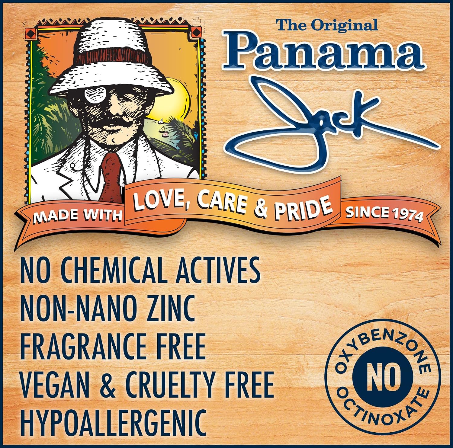 Panama Jack Sport Zinc SPF 50 Broad Spectrum Sunscreen Lotion, Water Resistant (Pack of 1)