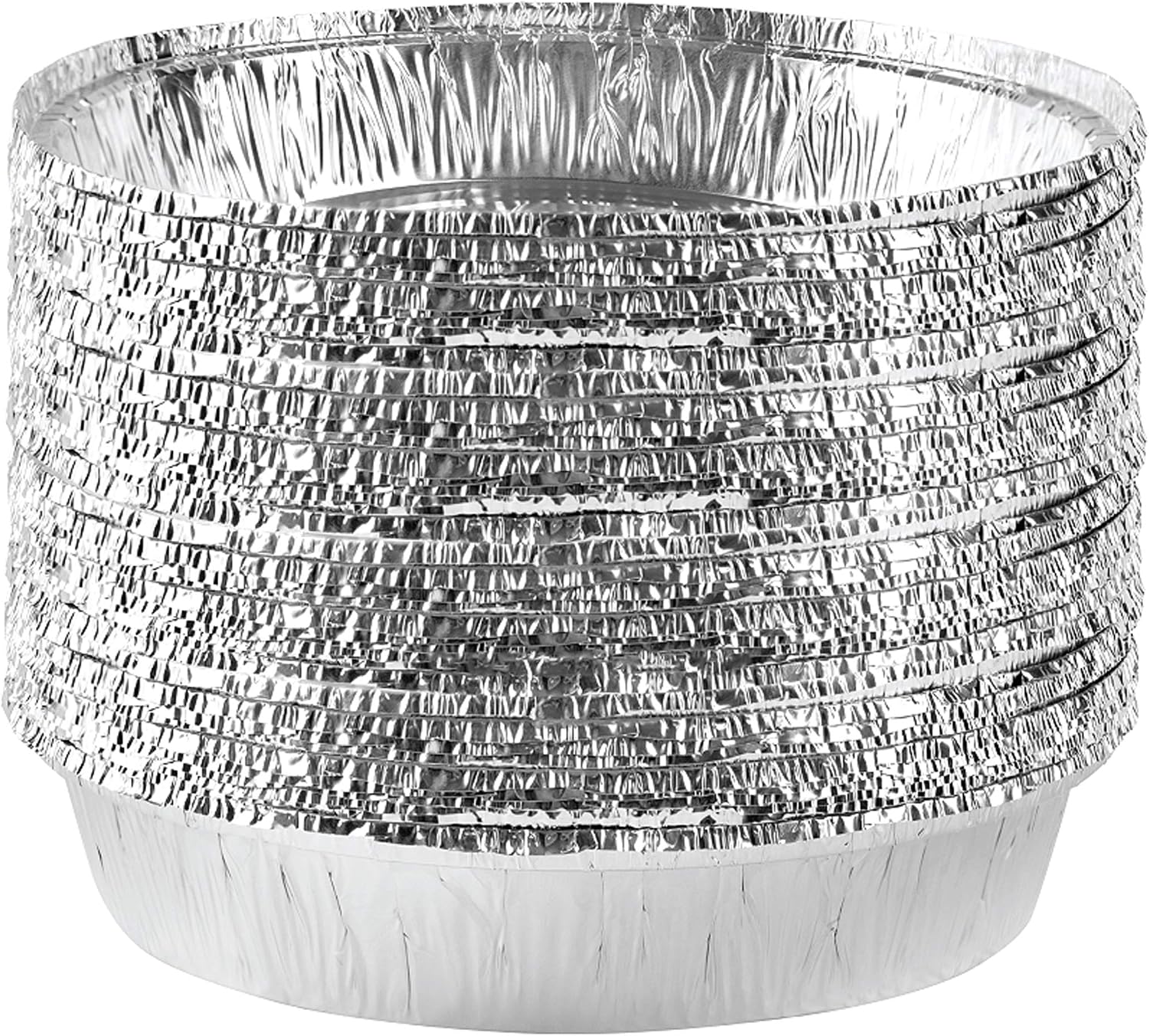 PLASTICPRO 9'' Inch Round Tin Foil Pans Disposable Aluminum Pack of 20