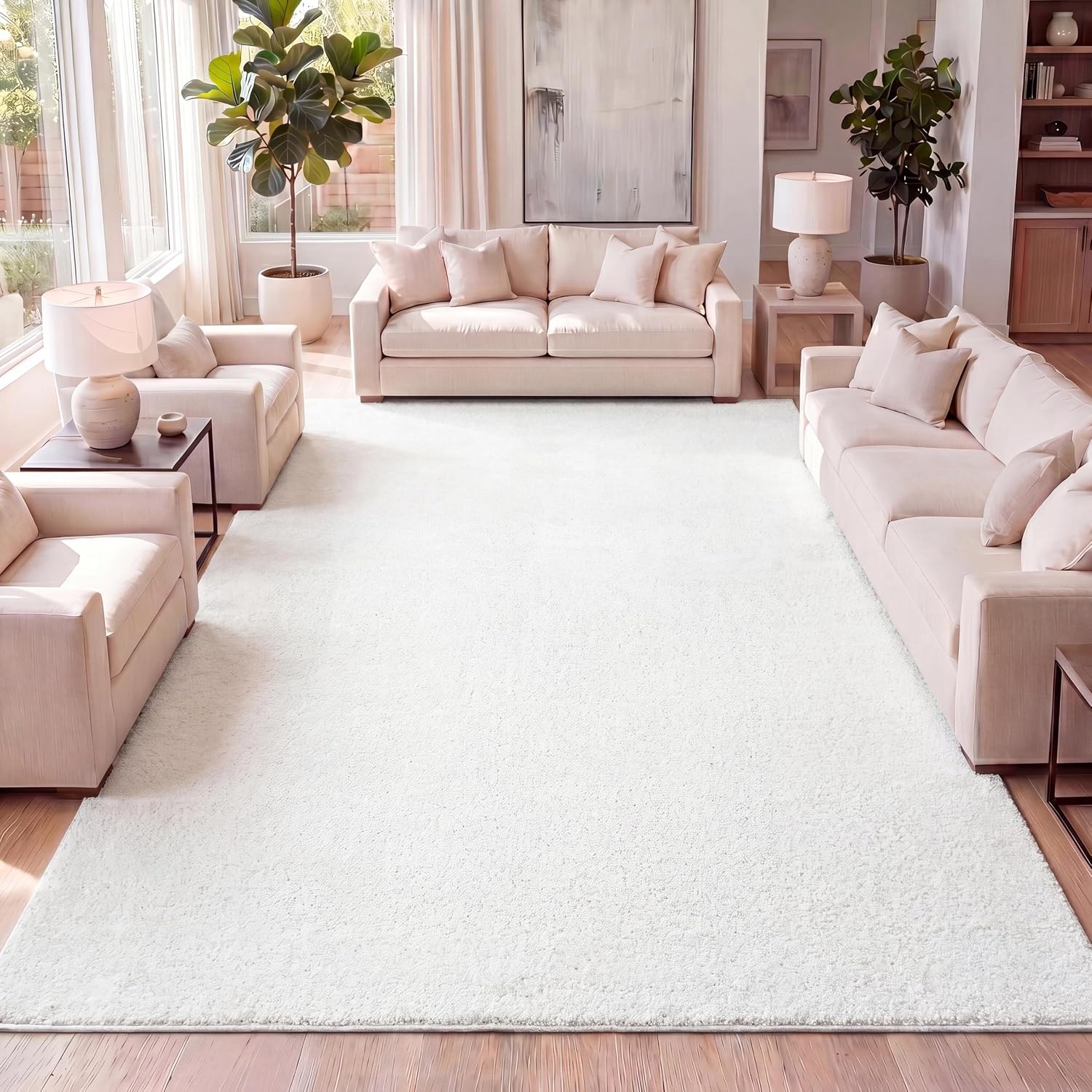 JONATHAN Y Haze Solid Low-Pile Brown Indoor Area Rug 8x10, Coastal, Bohemian, Minimalist, Classic, Easy-Cleaning for Living Room, Bedroom, Kitchen
