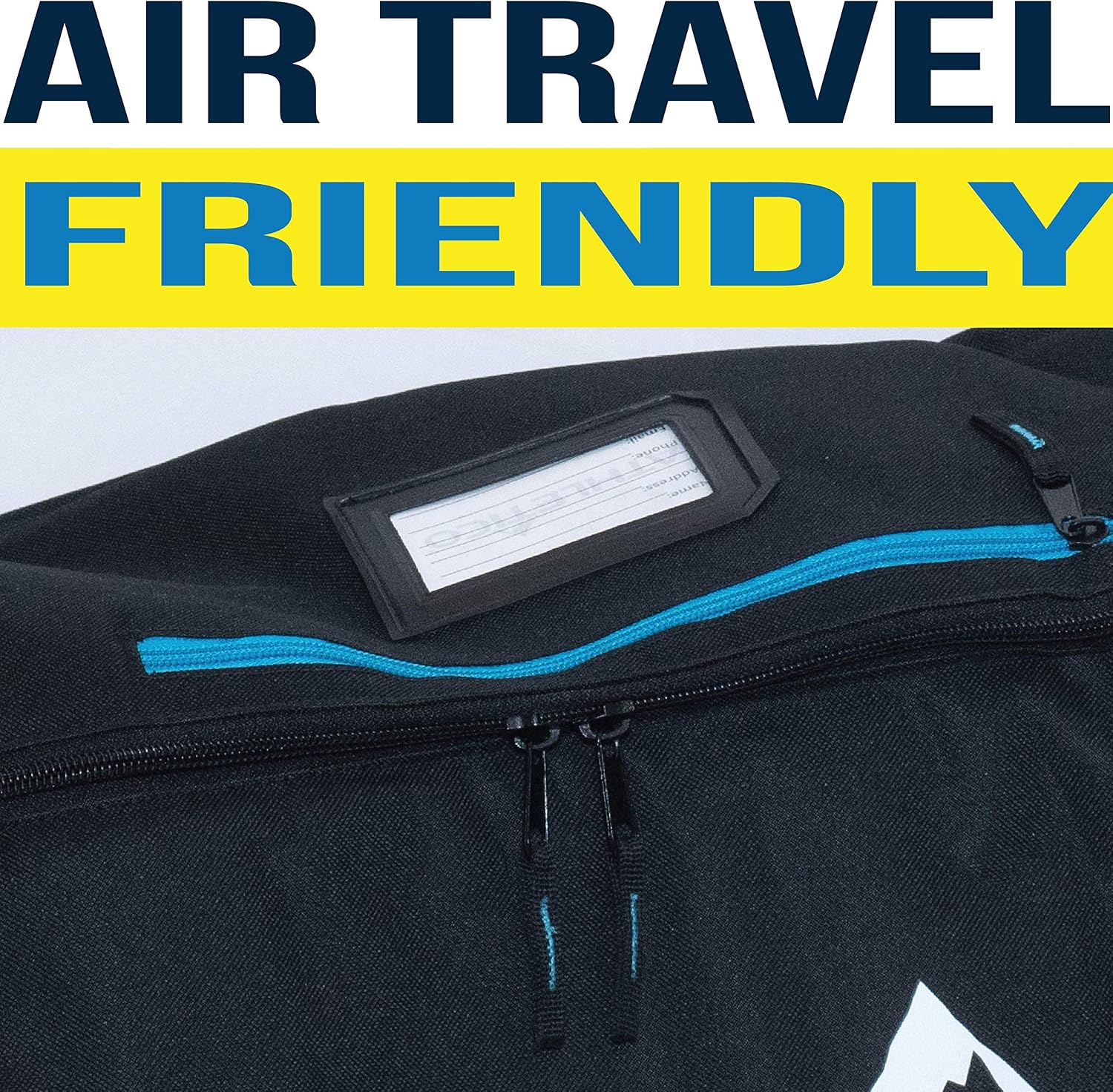 Athletico Dynamic Adjustable Length Ski Bag - Padded Ski Bag Adjusts from 170cm to 190cm