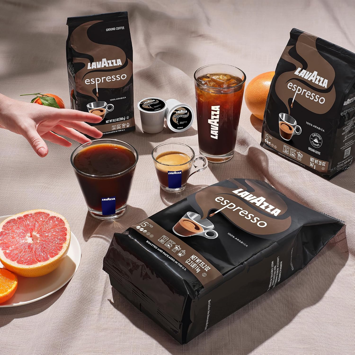 Lavazza Super Crema Whole Bean Coffee, Medium Espresso Roast, Arabica and Robusta Blend, 2.2 lb Bag, Package May Vary (Pack of 1)
