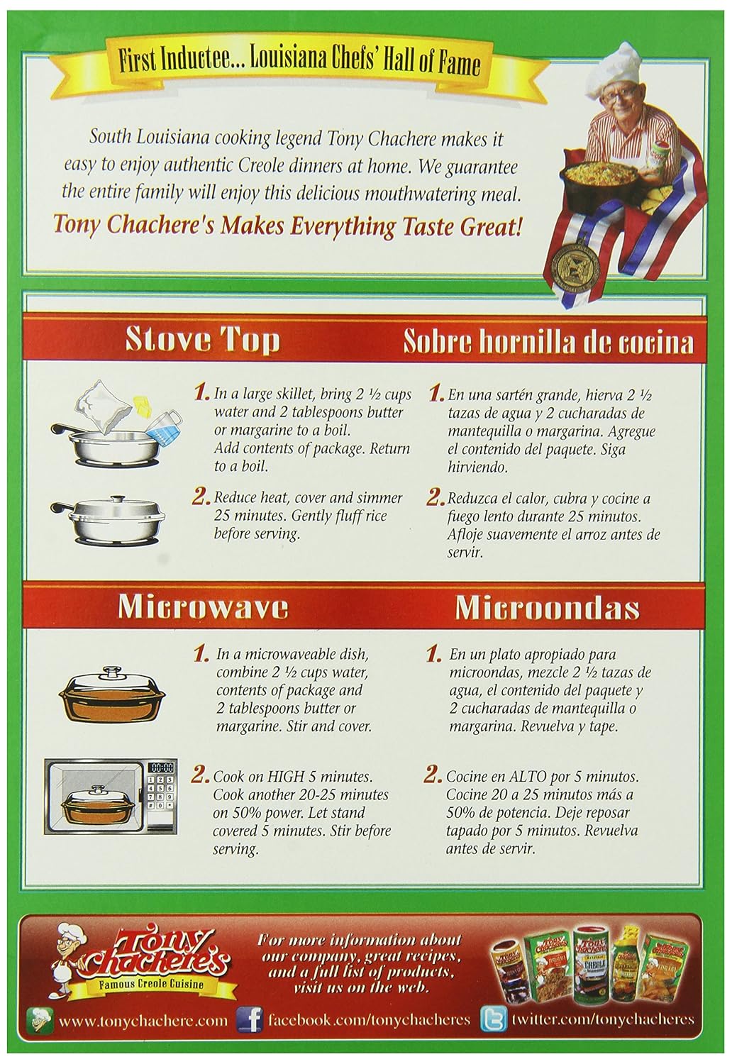 Tony Chachere's Rice Mix Roasted Chicken, 7-Ounce (Pack of 6)