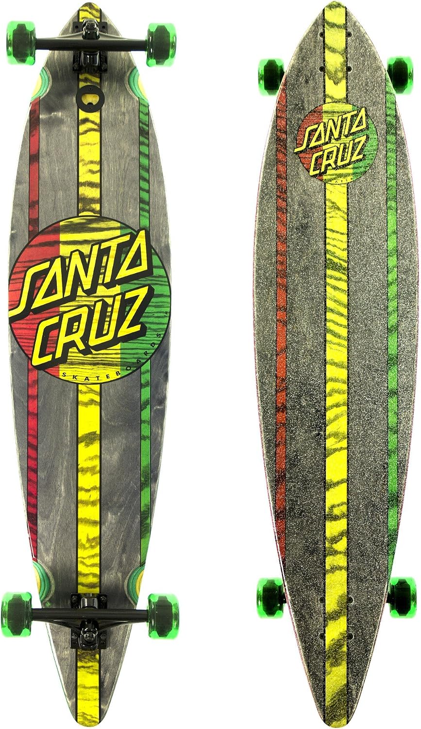 Santa Cruz Skate Mahaka Rasta Cruzer Skateboard (9.9 x 43.5-Inch)