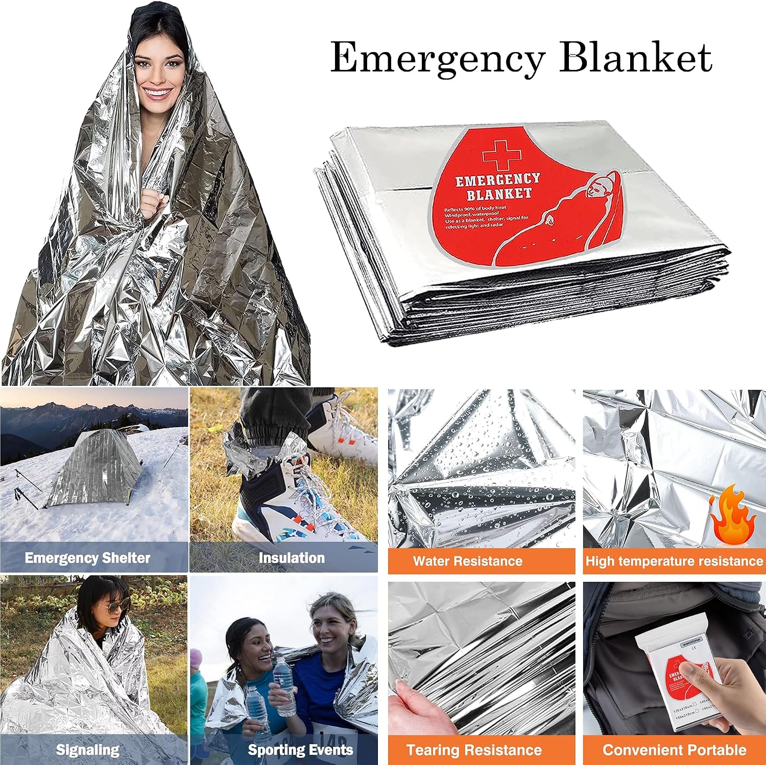 Survival Kit with Emergency Gear for Camping, Hiking & Outdoor Survival