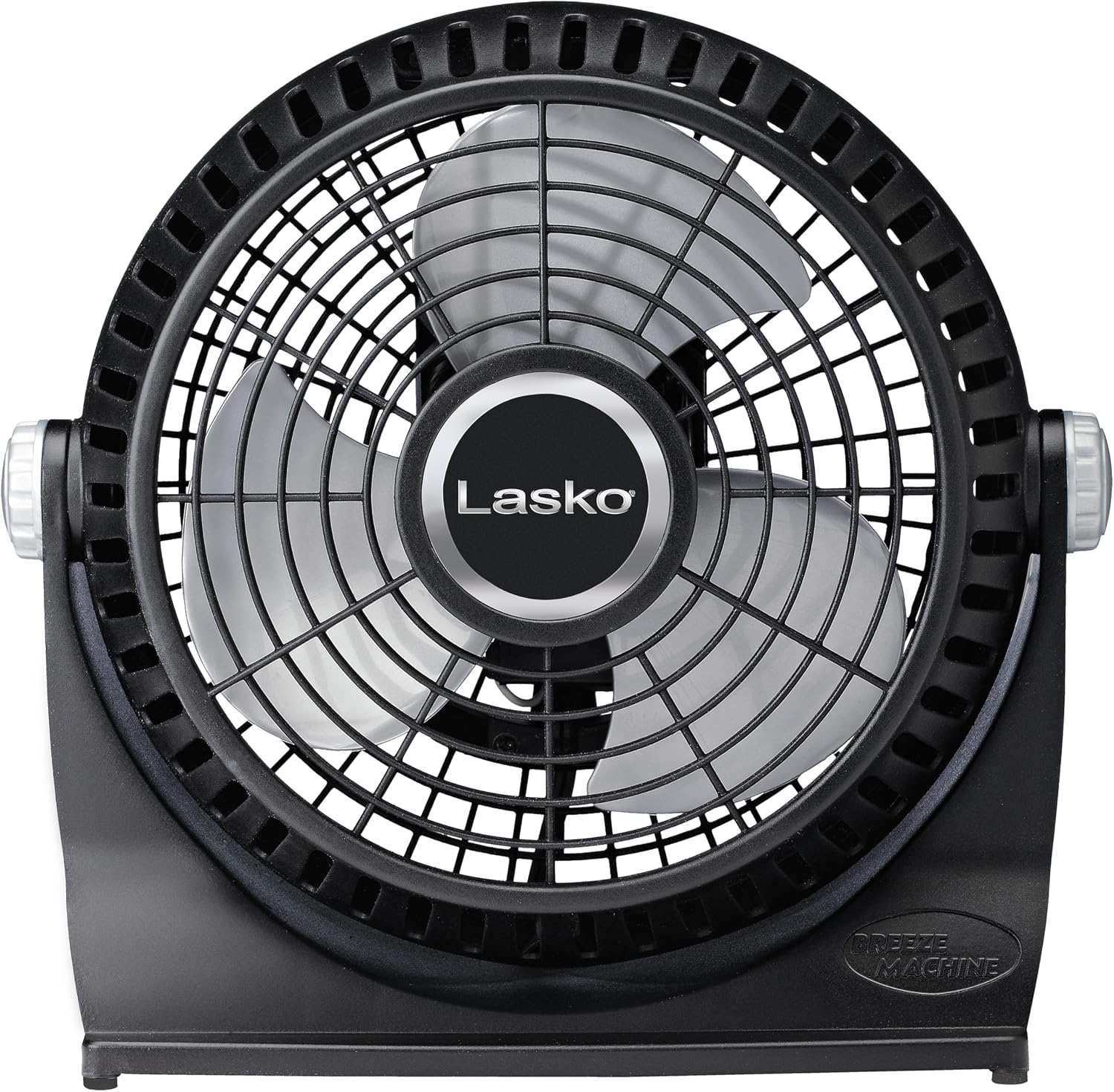 Lasko 505 Small Desk Fan with10-Inch Pivoting Head, Portable Electric Plug-In Table Fan Creates a Quiet Personal Cooling Breeze, Ideal for Travel, Bedroom, Dorm, and Office – Bronze