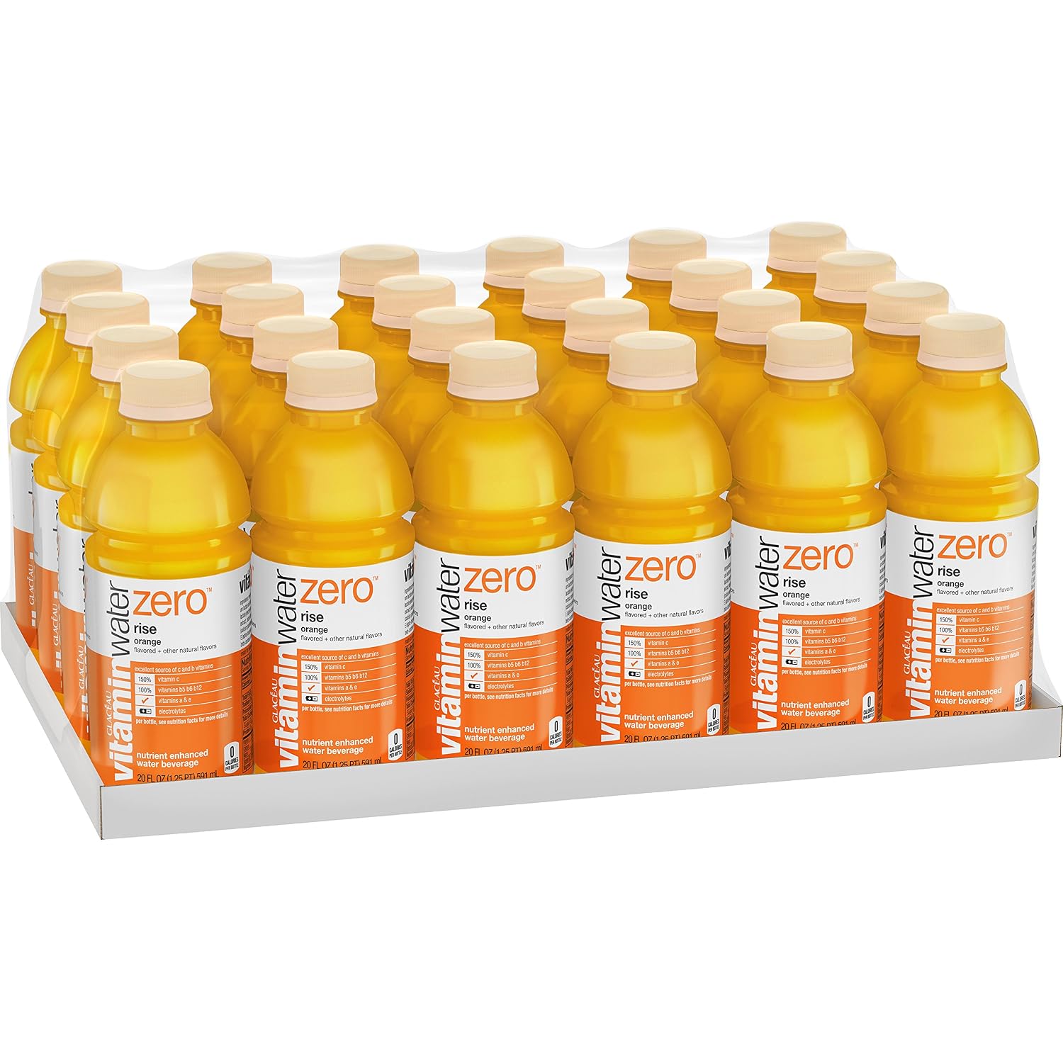 vitaminwater Power-C Dragonfruit Water Beverage, 16.9 fl oz, 6 pack | Bottled, nutrient-enhanced flavored water drink with 90 calories per bottle, antioxidants, and vitamins