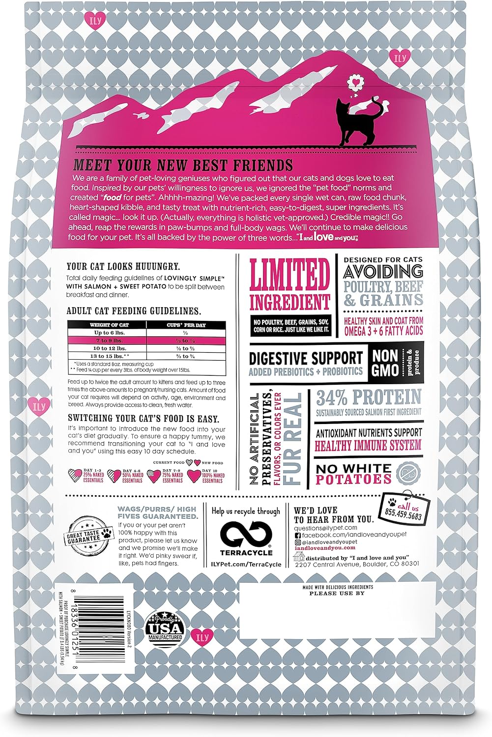 I and love and you Naked Essentials Dry Cat Food - Salmon + Trout - Grain Free, Real Meat, No Fillers, Prebiotics + Probiotics, 3.4lb Bag