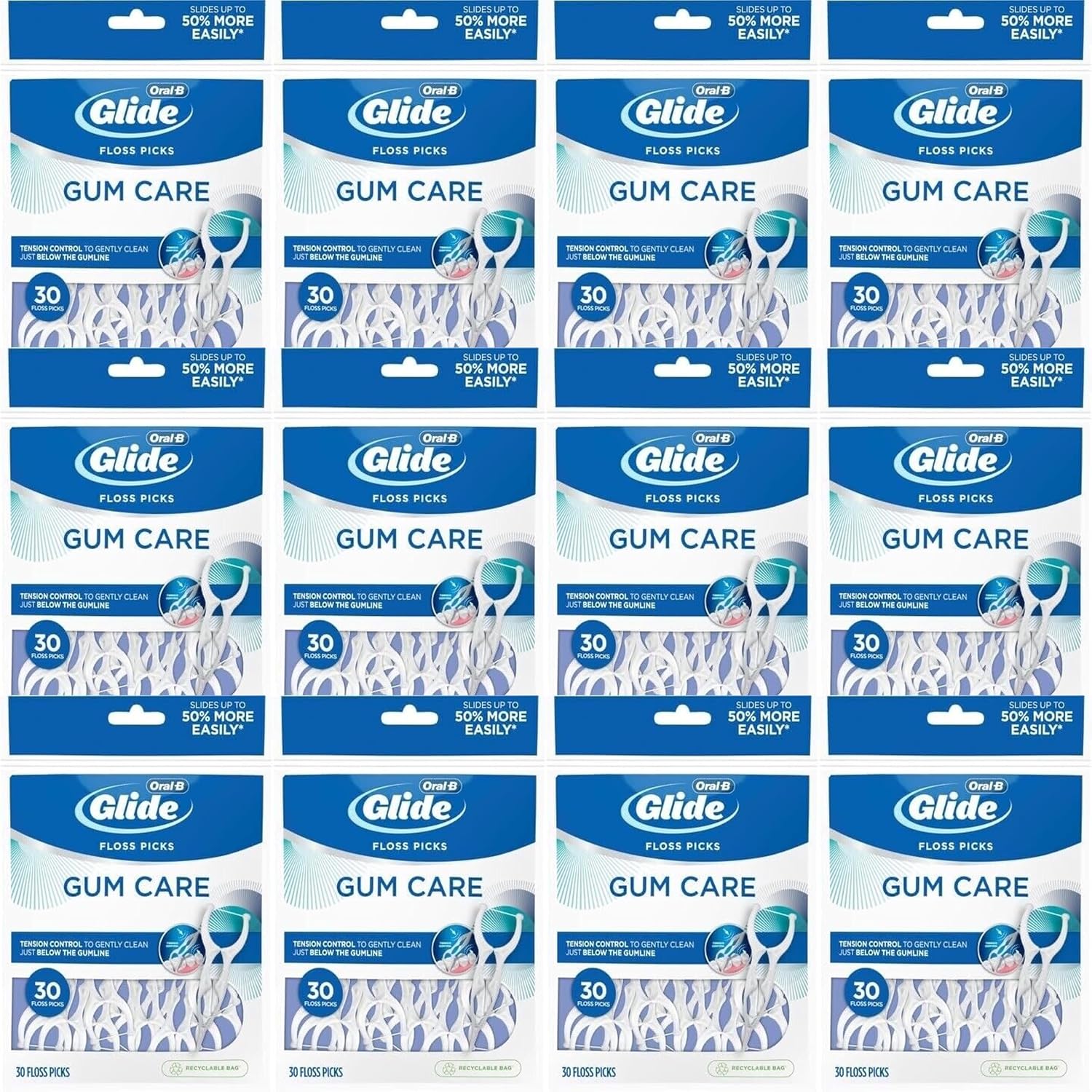 GLIDE - 749931 Glide Pro-Health Advanced Floss Picks 30 Ea (Pack of 12)