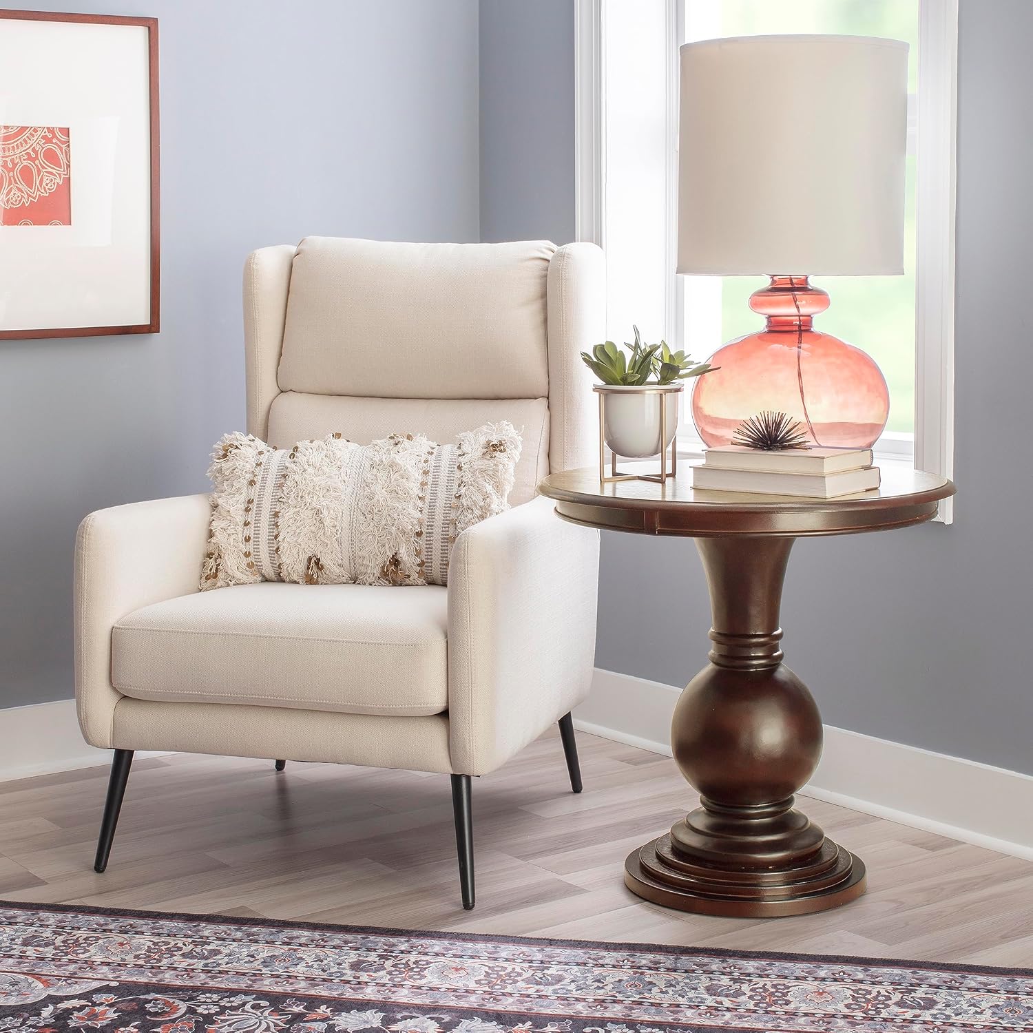 Powell 809-350 Espresso Round Accent Table 26"L x 26"W x 26"H