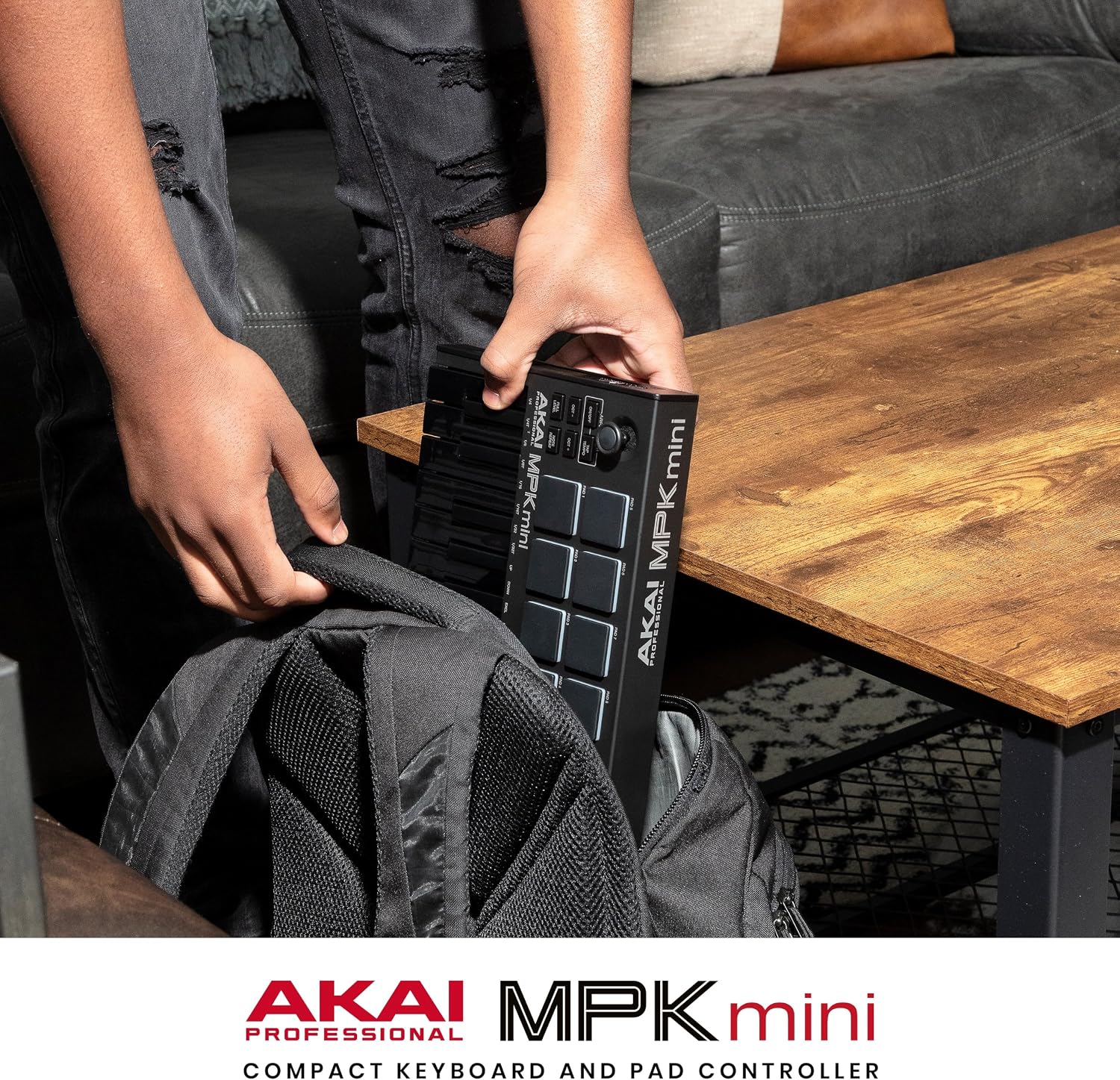 Akai Professional MPK Mini MK3 25-Key USB MIDI Keyboard Controller, Black