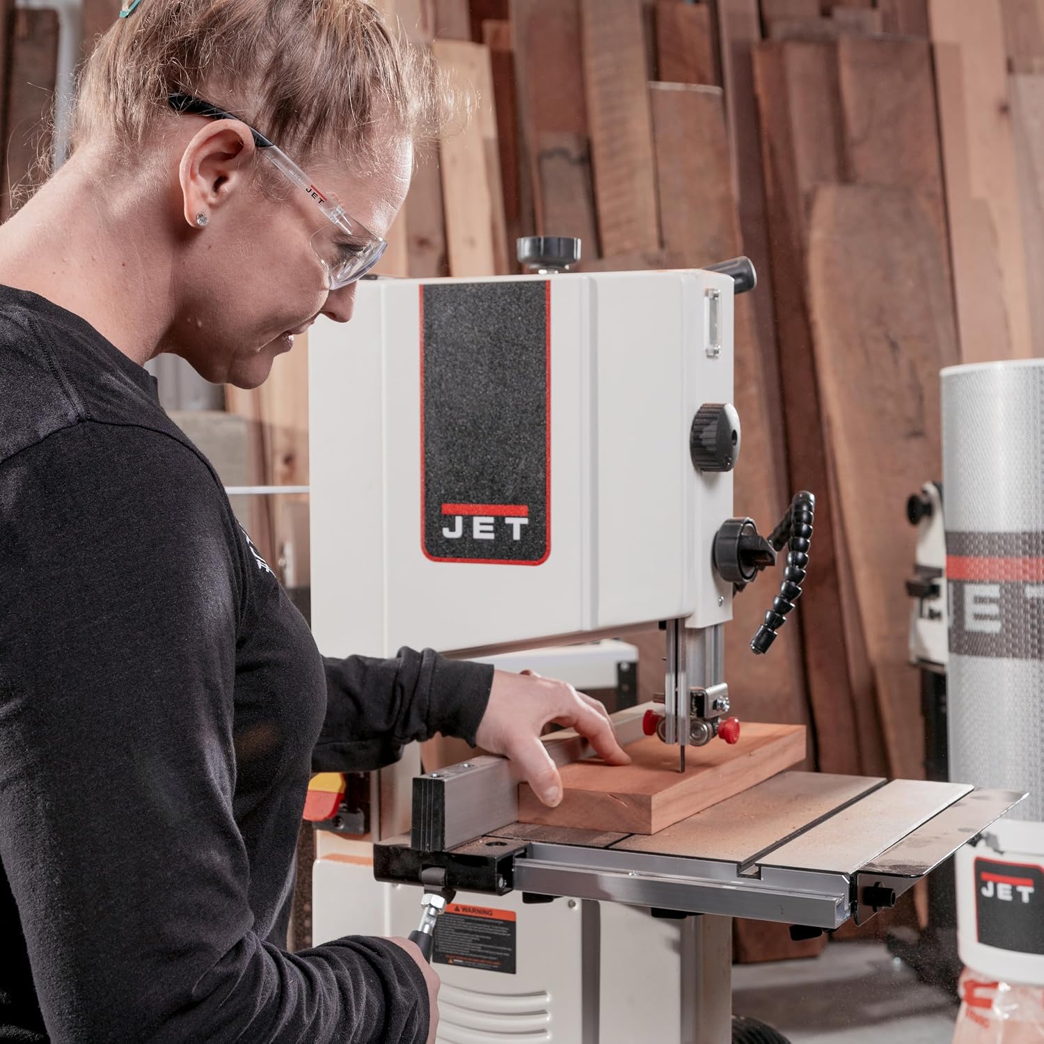 JET 10-Inch Woodworking Band Saw with Stand, 1/2 HP, 115V 1Ph (JWB-10)