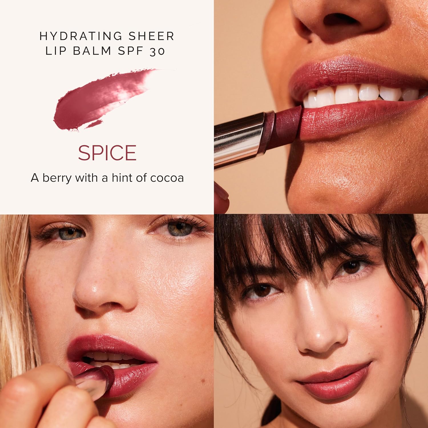 MDSolarSciences Tinted Sheer Lip Balm SPF 30 Hydrating Lip Sunscreen Shea Butter, Jojoba & Avocado Oils Moisturizing, Vegan