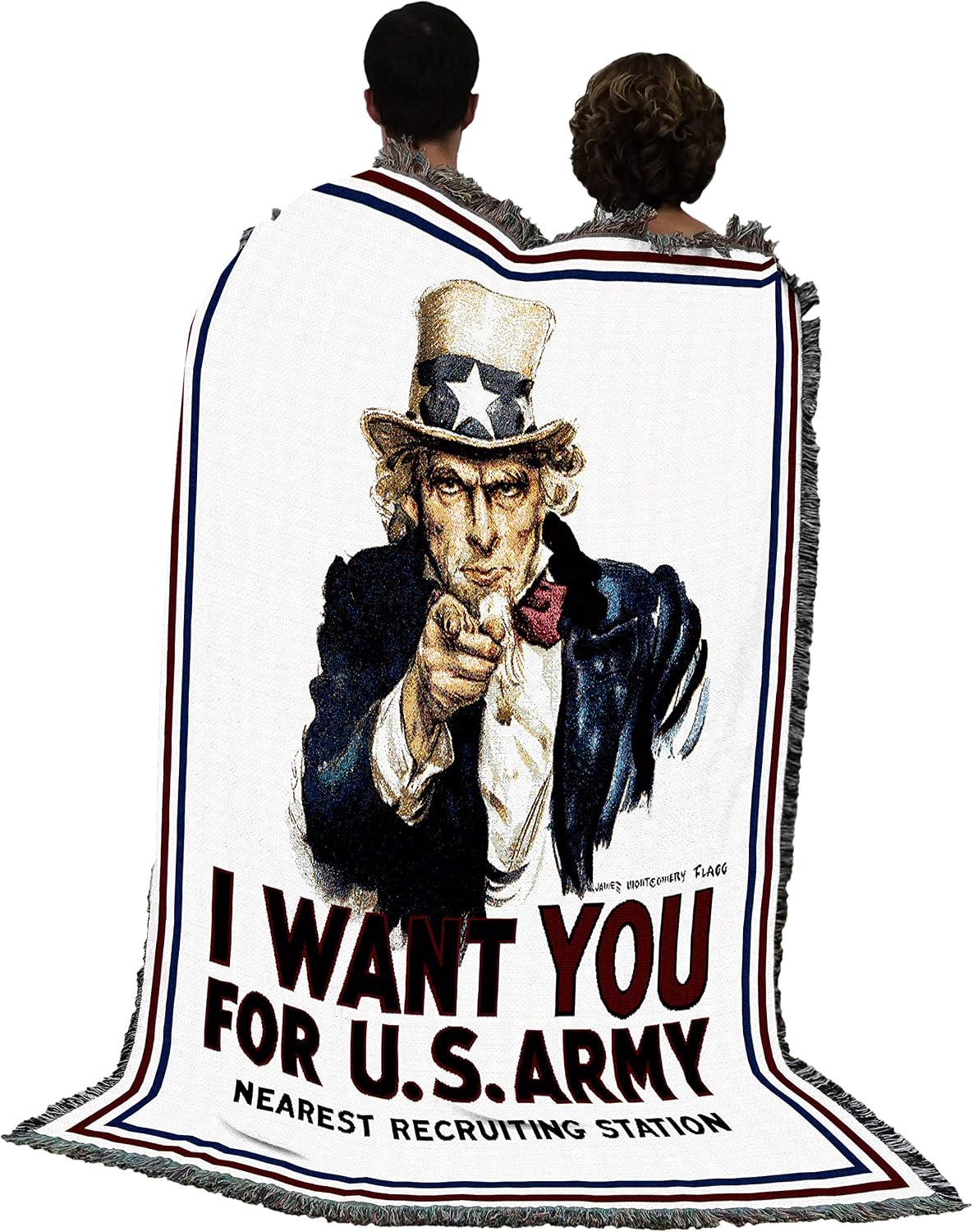 Pure Country Weavers US Army -Military Service Mark Seal Blanket Eagle - Gift Military Tapestry Throw Woven from Cotton - Made in the USA (72x54)