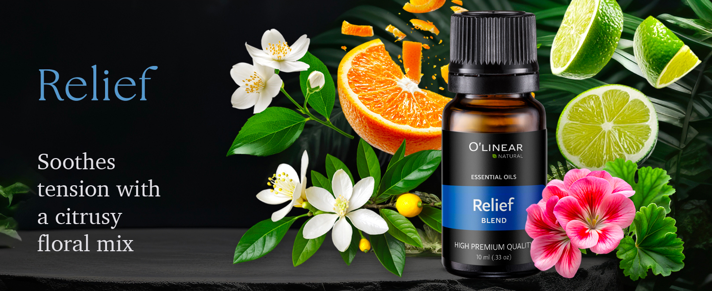 Relief essential oils blend
