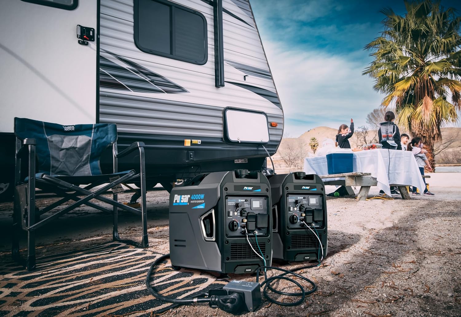 Pulsar 2,300W Portable Gas-Powered Quiet Inverter Generator With USB Outlet & Parallel Capability, Carb Compliant, G2319N