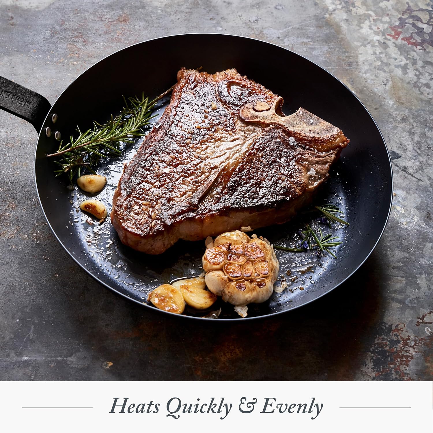 Merten & Storck 10" Pre-Seasoned Carbon Steel Frying Pan Skillet