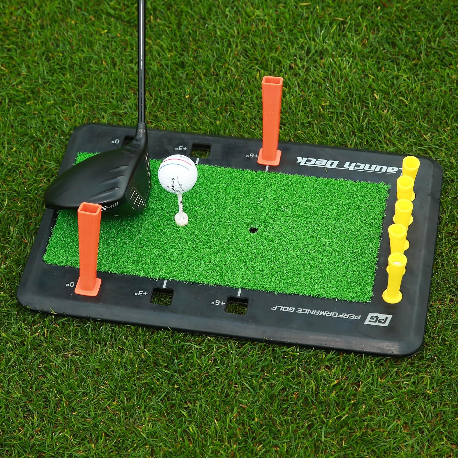 Launch Deck Golf Swing Trainer - Fix Your Slice I Swing Mastery Tool by Hank Haney I Instant Feedback