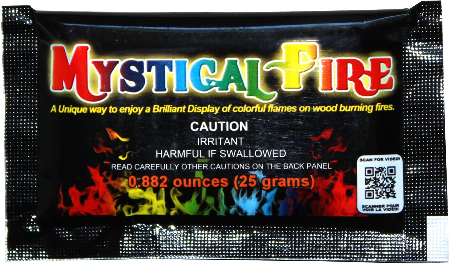 Mystical Fire Color Changing Packets – Colorful Fire Changer Packets 25pk | 25-pack color changing fire packets creates colorful flames in fire