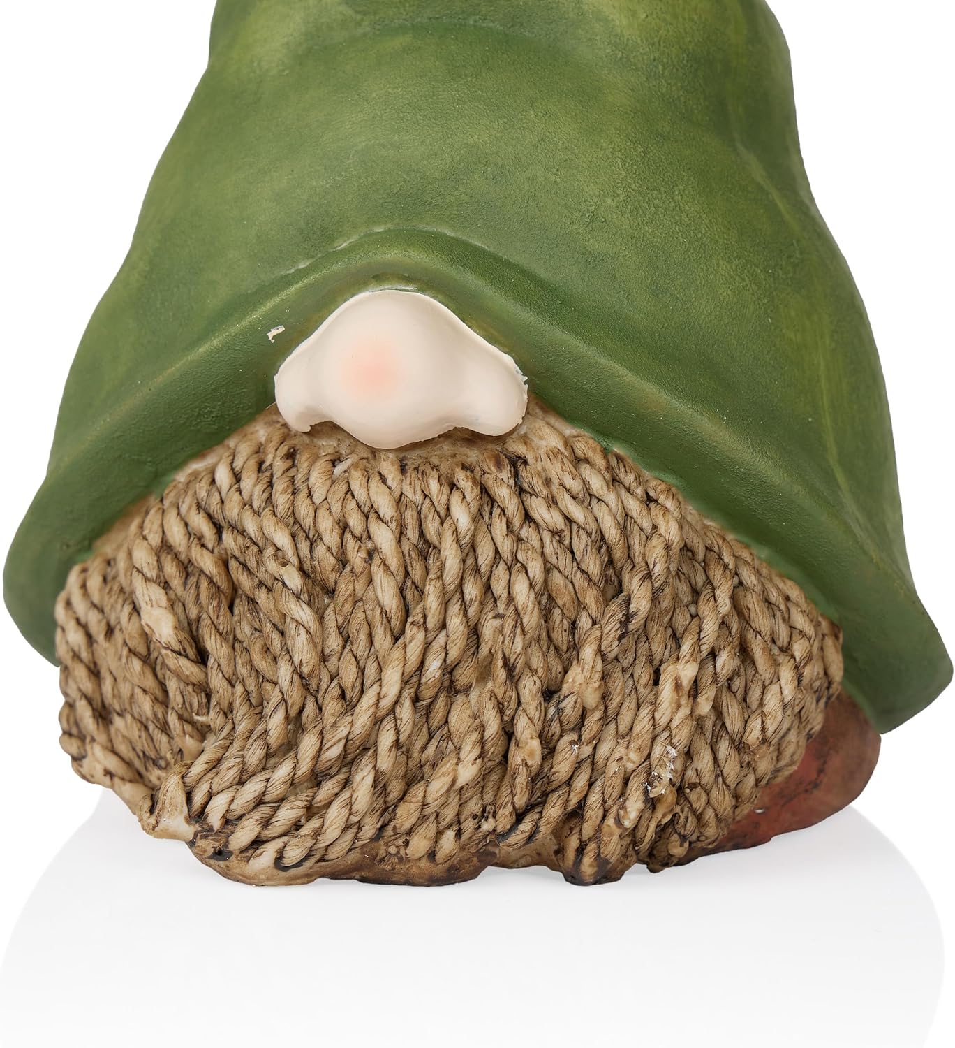 Alpine Corporation 12" Tall Traditional Outdoor Garden Gnome Yard Statue Decoration