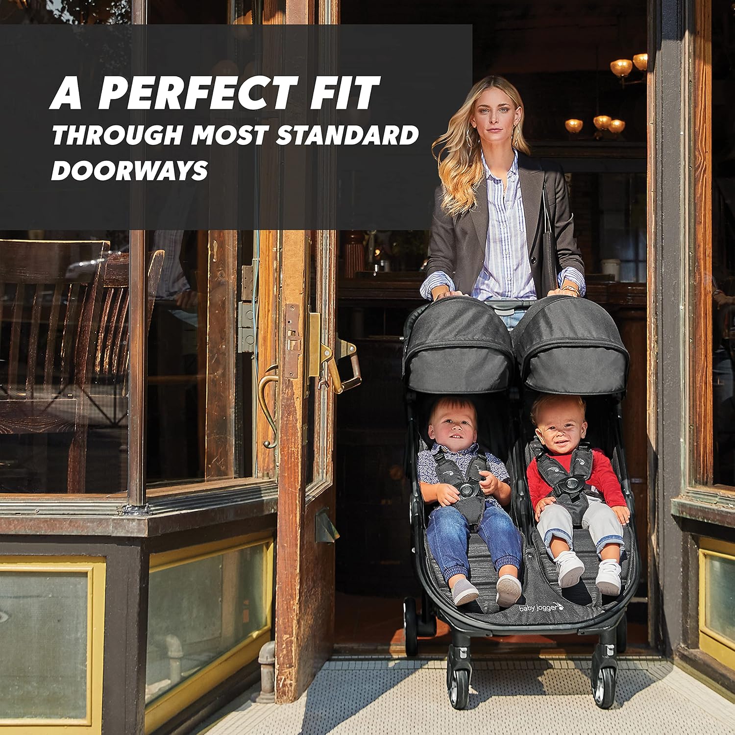 Baby Jogger® City Tour 2 Carry-On Approved Travel Stroller, Ultra-Compact Baby Stroller, Lightweight, Easy Fold, Baby Travel Essential, Pitch Black