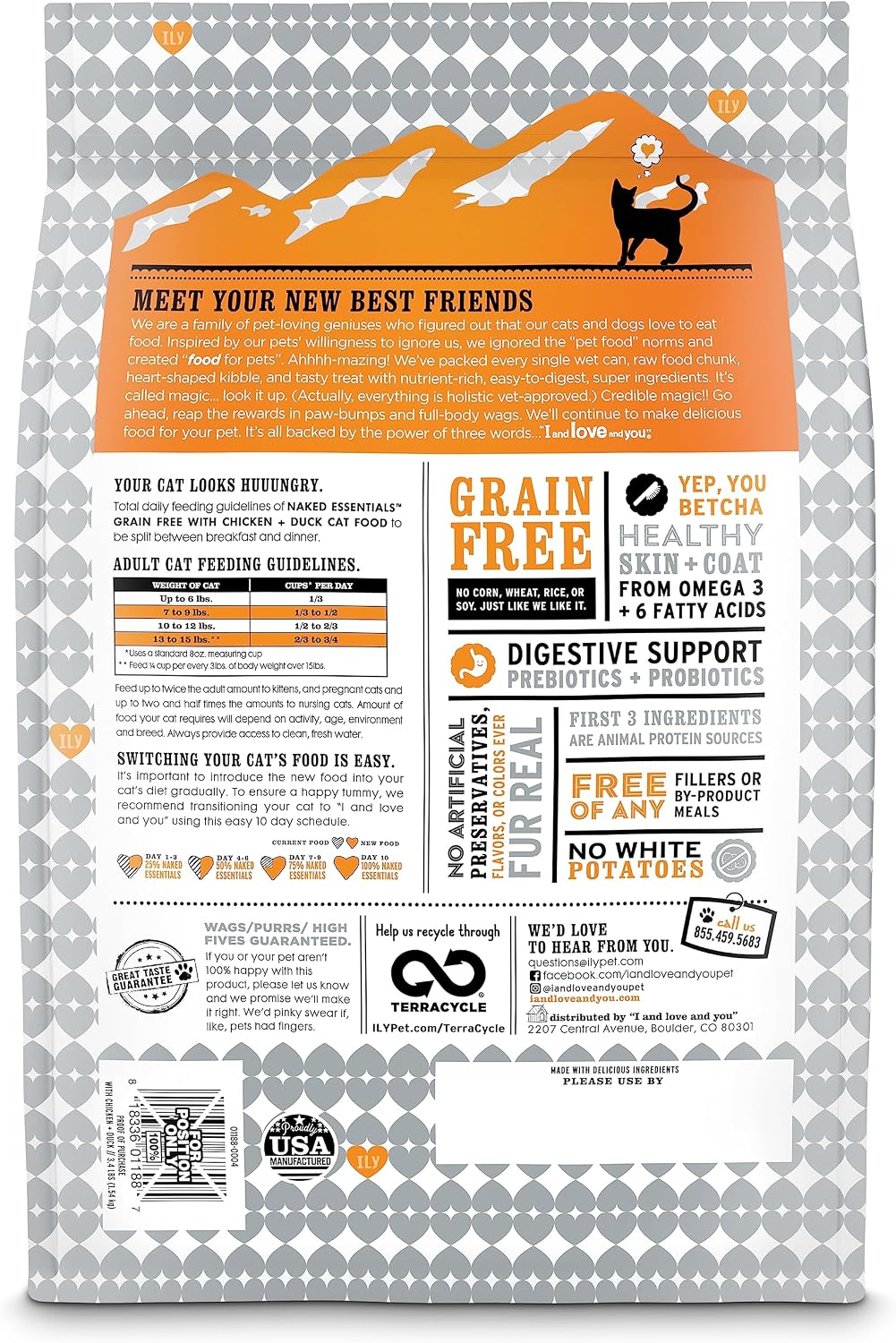 I and love and you Naked Essentials Dry Cat Food - Salmon + Trout - Grain Free, Real Meat, No Fillers, Prebiotics + Probiotics, 3.4lb Bag