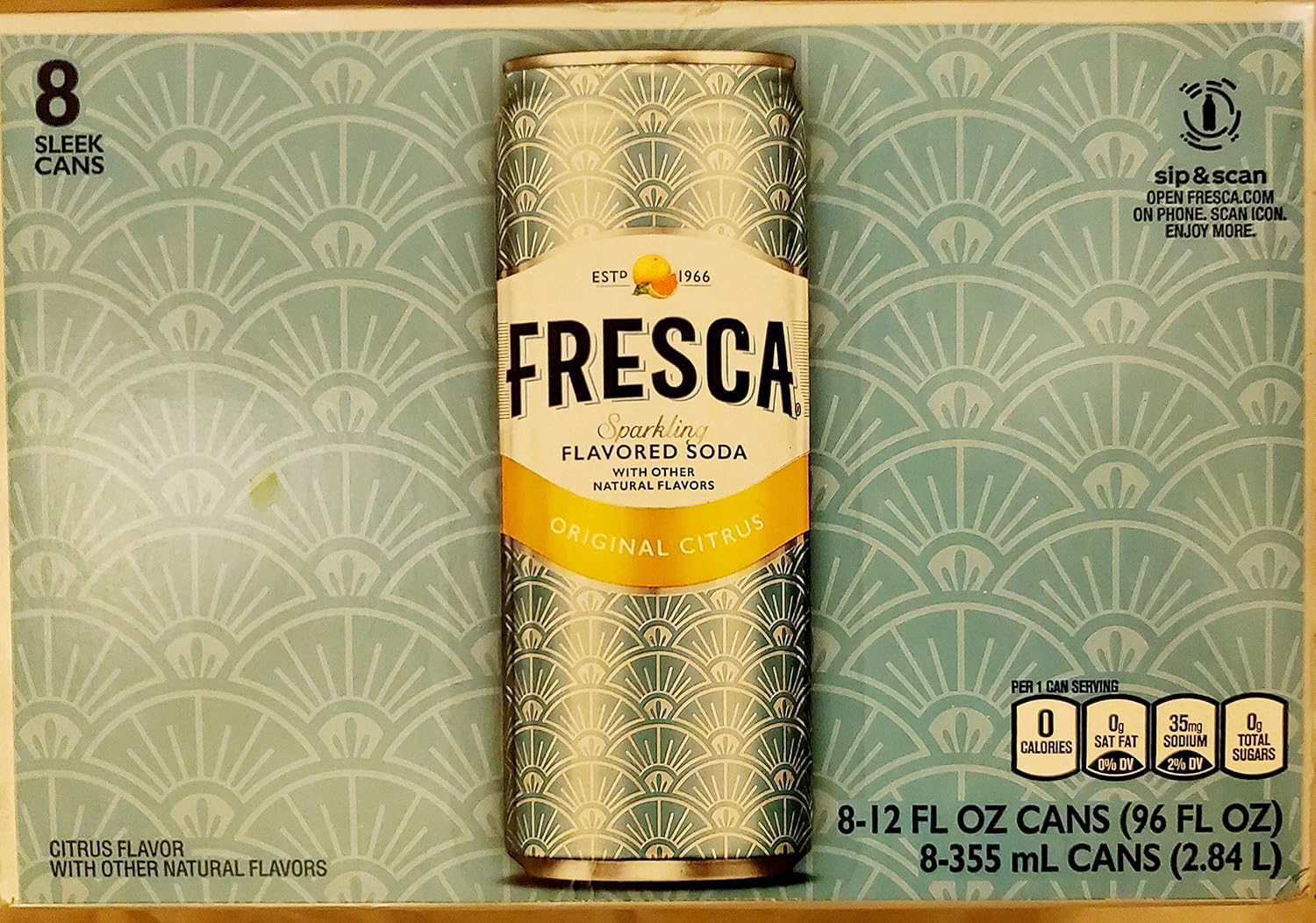 Fresca Citrus Soda, 12 Ounce (Pack of 12).