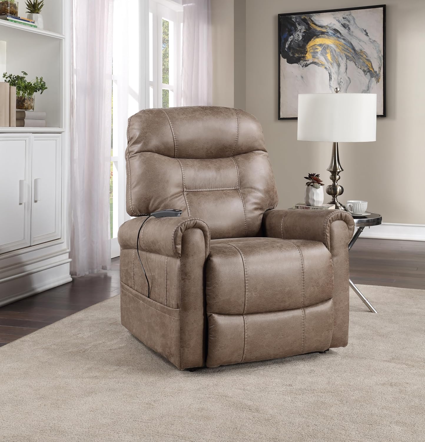 Steve Silver TT850C Ottawa Power Lift Chair w/Heat and Massage 33.5"x37"x43"