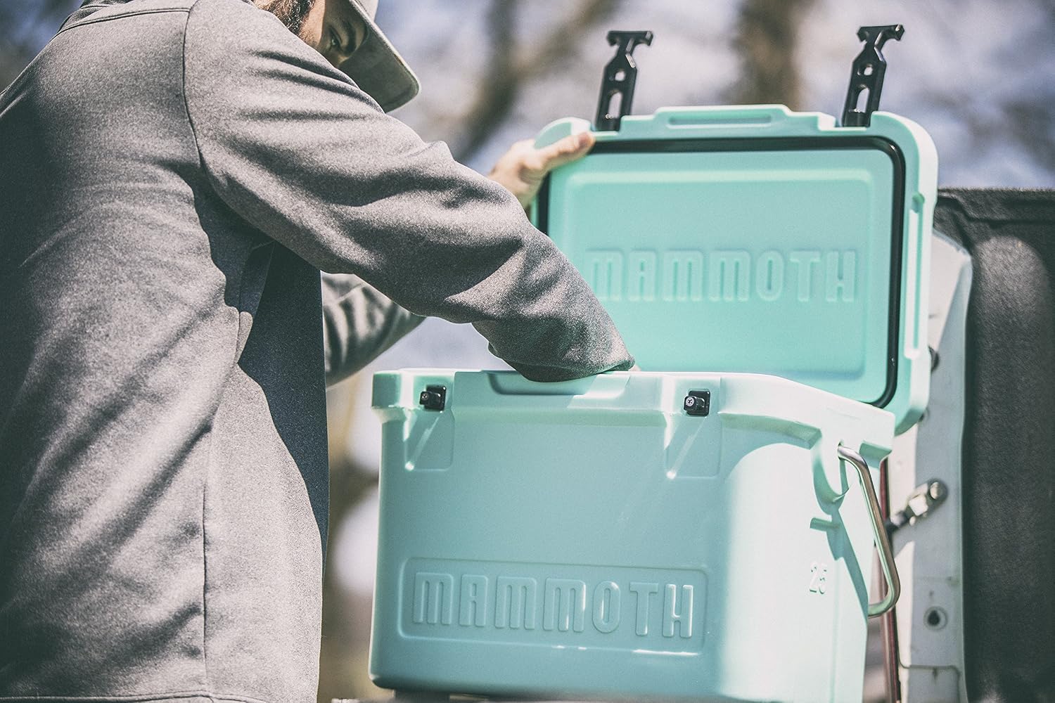 Mammoth Coolers Cruiser Series, Insulated Hard Ice Chest with Durable Double-Walled Rotomolded Construction, Great for On-The-Go Recreational Activities (Cruiser 20, Tan)