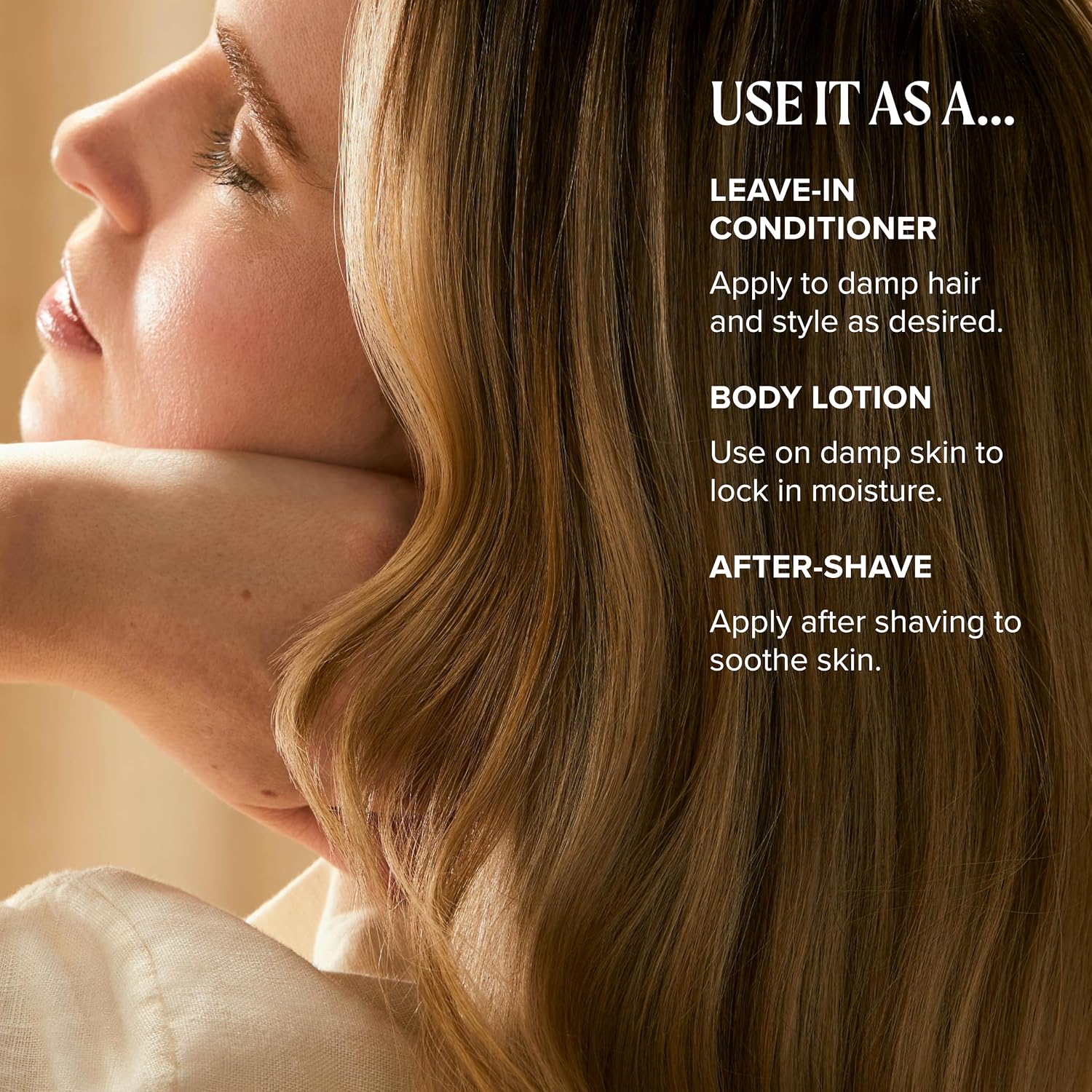 Tea Tree Hair and Body Moisturizer Leave-In Conditioner, Body Lotion, After-Shave Cream, For All Hair + Skin Types
