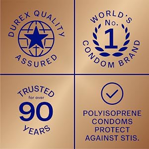quality assured, trusted for over 90 years, polyisoprene condoms protect against STIs