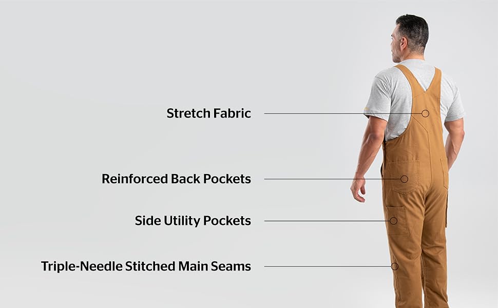 side utility pockets, slots for kneepads