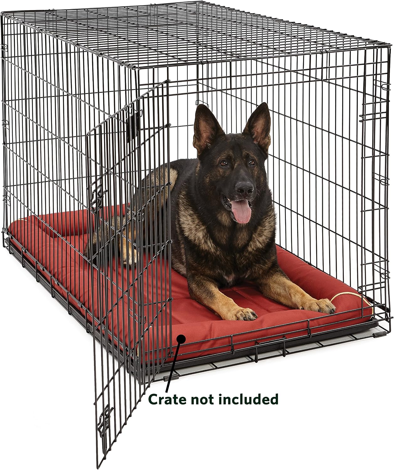 MidWest Homes for Pets Intermediate QuietTime MAXX Ultra-Rugged Dog Bed, Water & Odor Resistant, Bolstered Edge, Non-Slip Bottom, Fits 36-inch Crates, Black