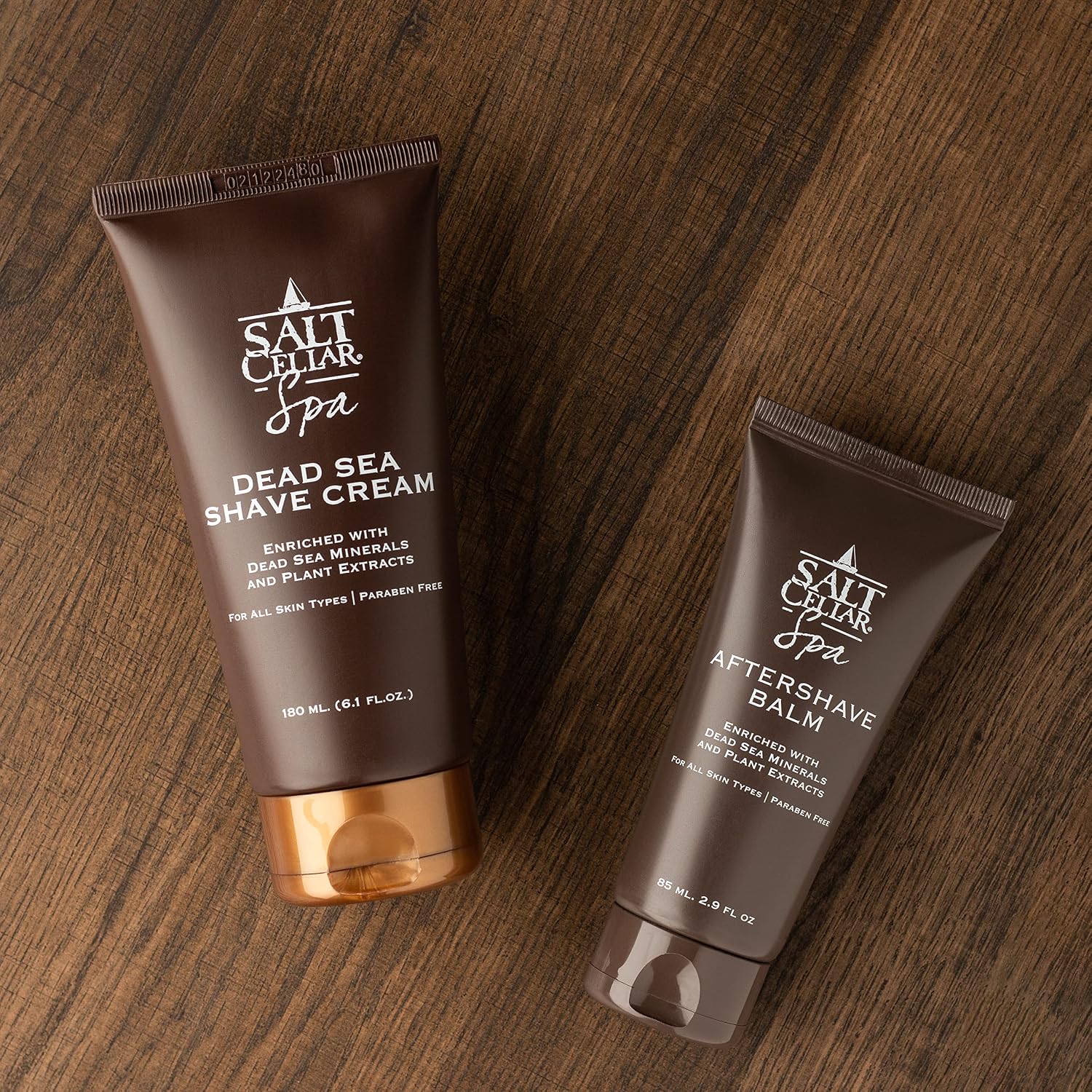 Salt Cellar Dead Sea Aftershave Balm – All-Natural Men’s After Shave with Botanical Extracts. Soothes Razor Burn, Hydrates Skin, and Absorbs Fast. Paraben-free. (Pack of 1, Dead Sea Minerals)