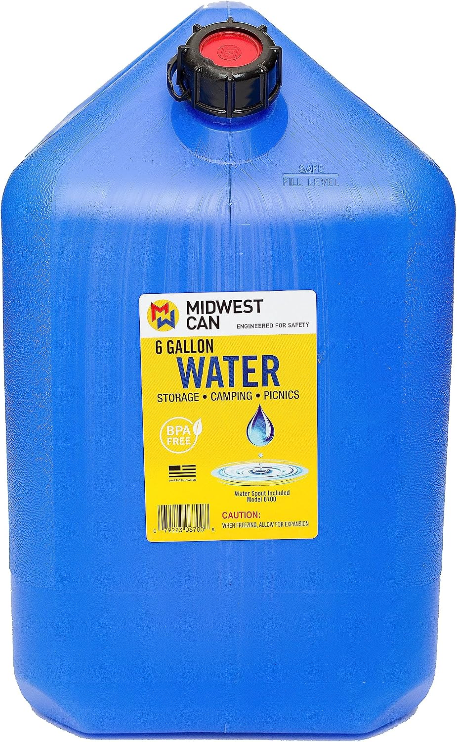 Midwest Can 6 Gallon Water Container