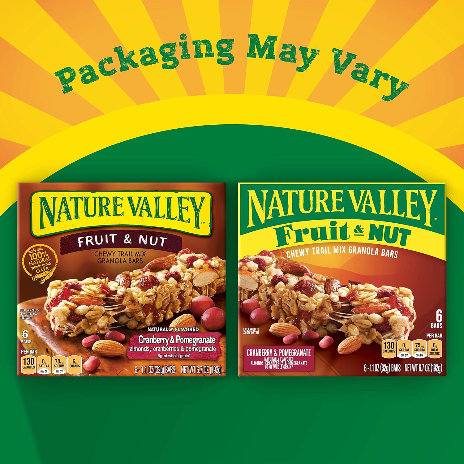 Nature Valley Almond Raisin & Cranberry Chewy Fruit & Nut Bar, 15 ct