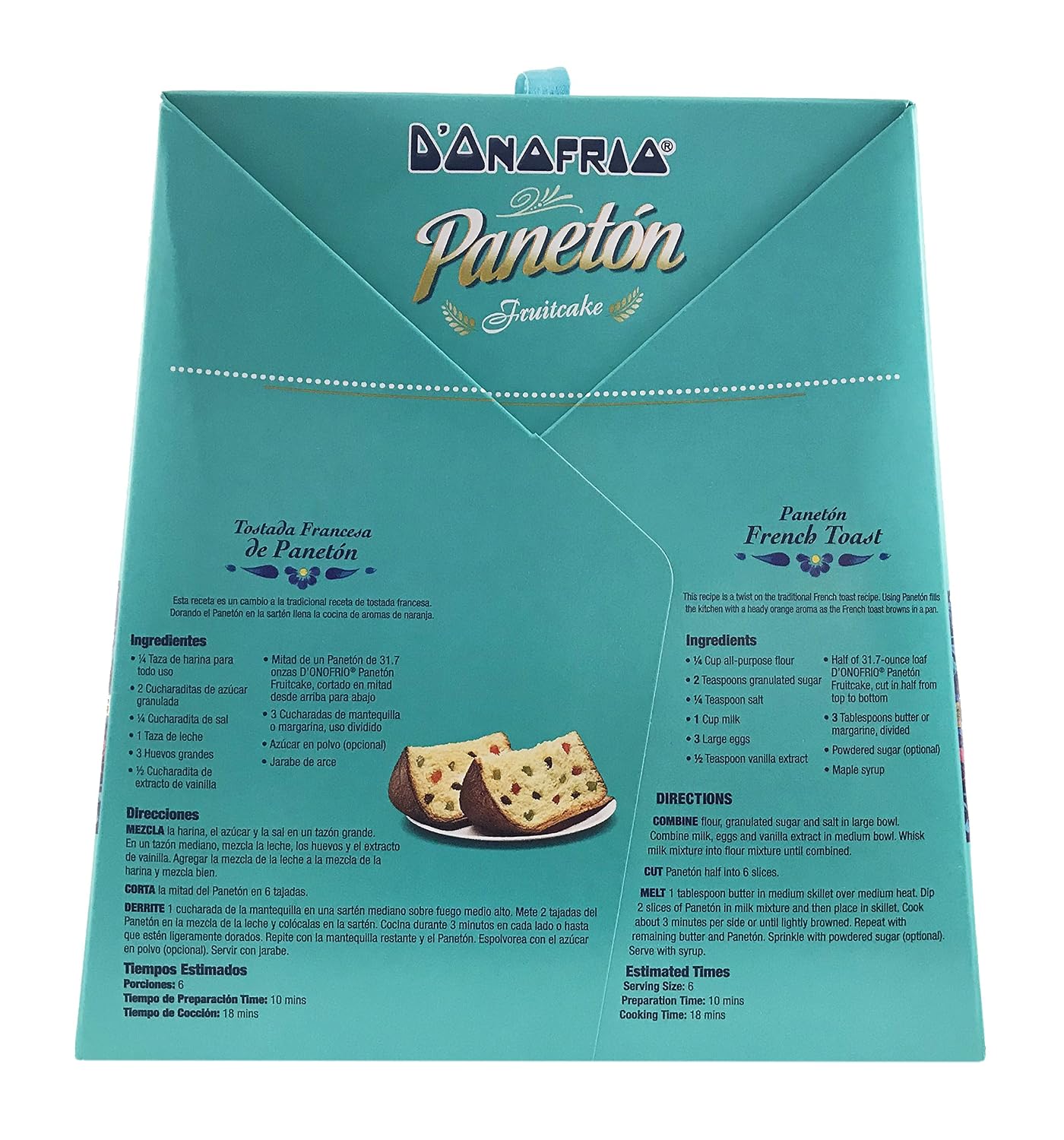 Paneton D’onofrio Traditional Fruit Cake- Gourmet Peruvian Panettone Dessert Bread- 31.7 Oz/ 1.98 lB (898 Grams)- Peruvian Food Product