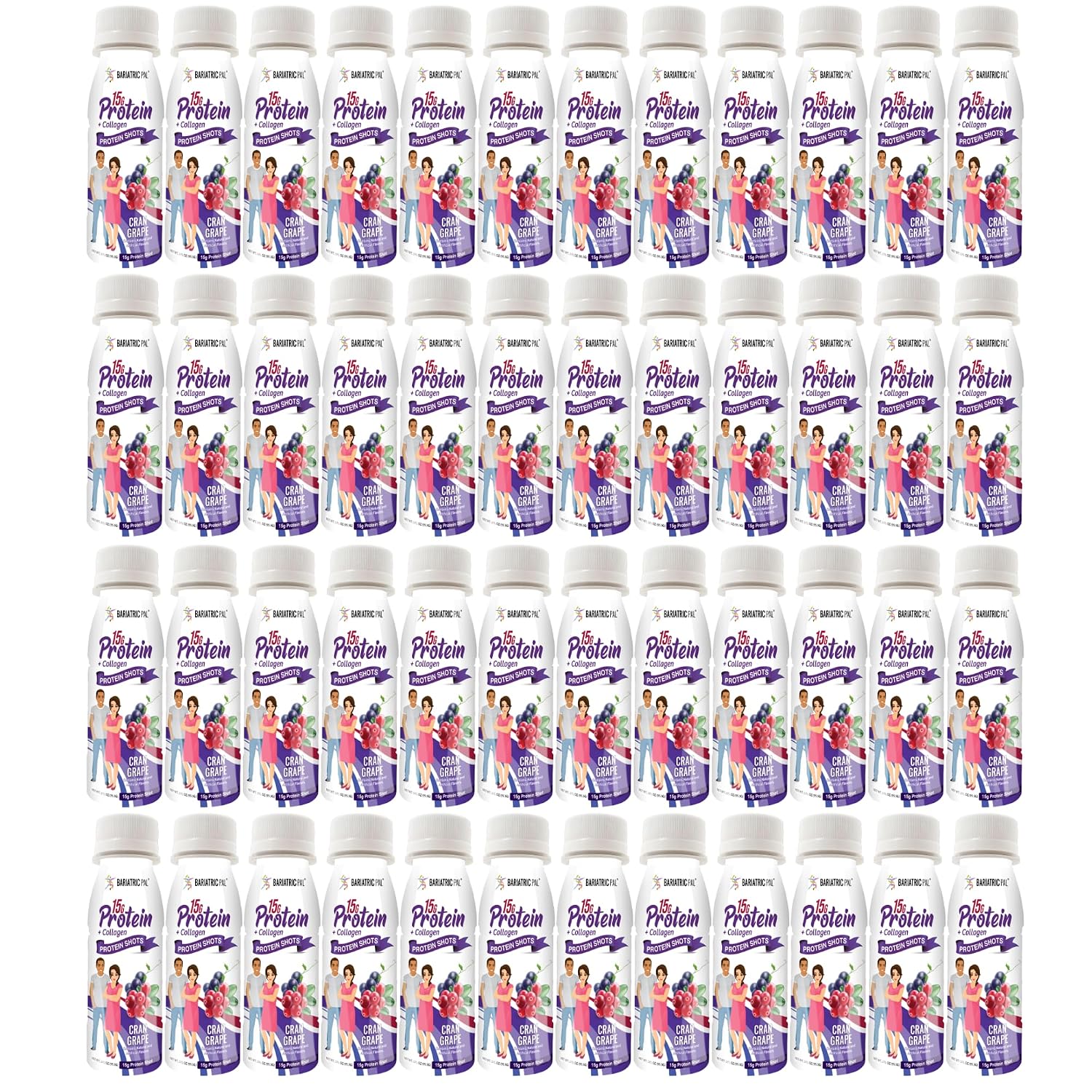 BariatricPal 15g Whey & Collagen Complete Protein Shots - Cran Grape