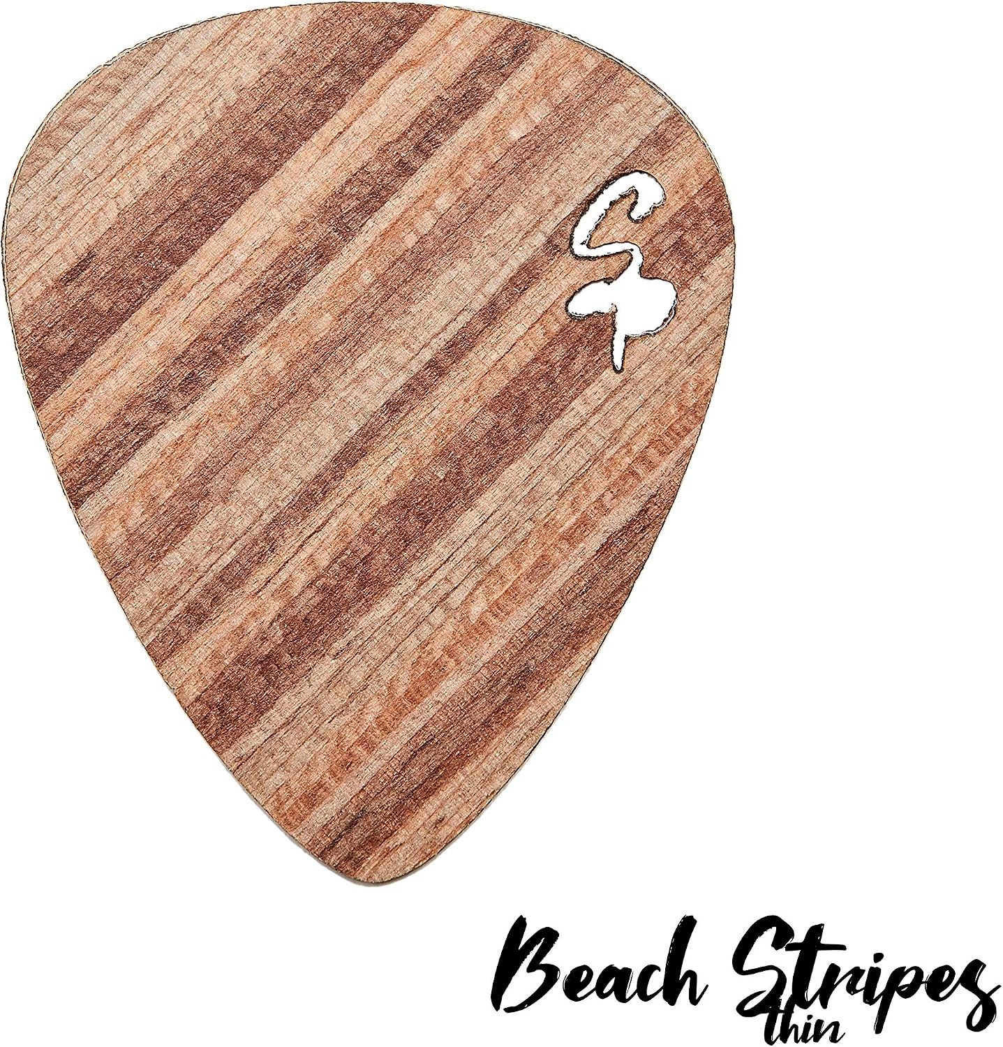 Stickpick | Set of 7 flexible guitar picks made of real wood | For electric