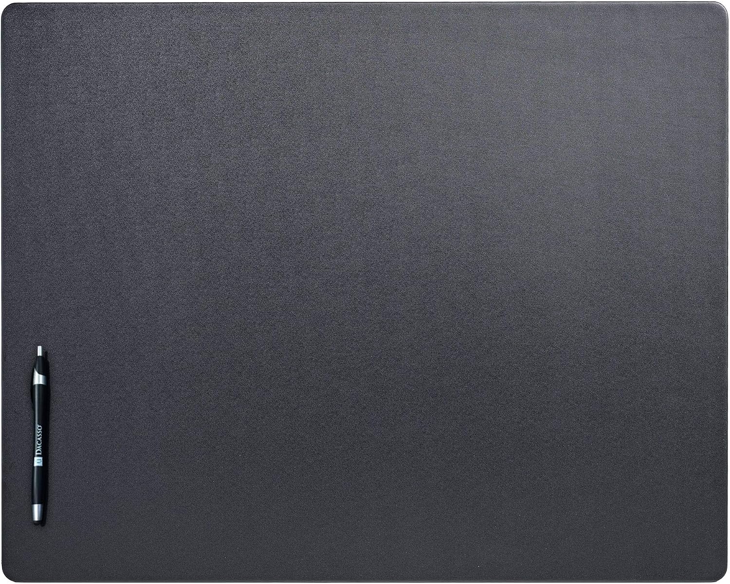 Dacasso Classic Leatherette Mat Desk pad, 24 x 19, Black (P1027)