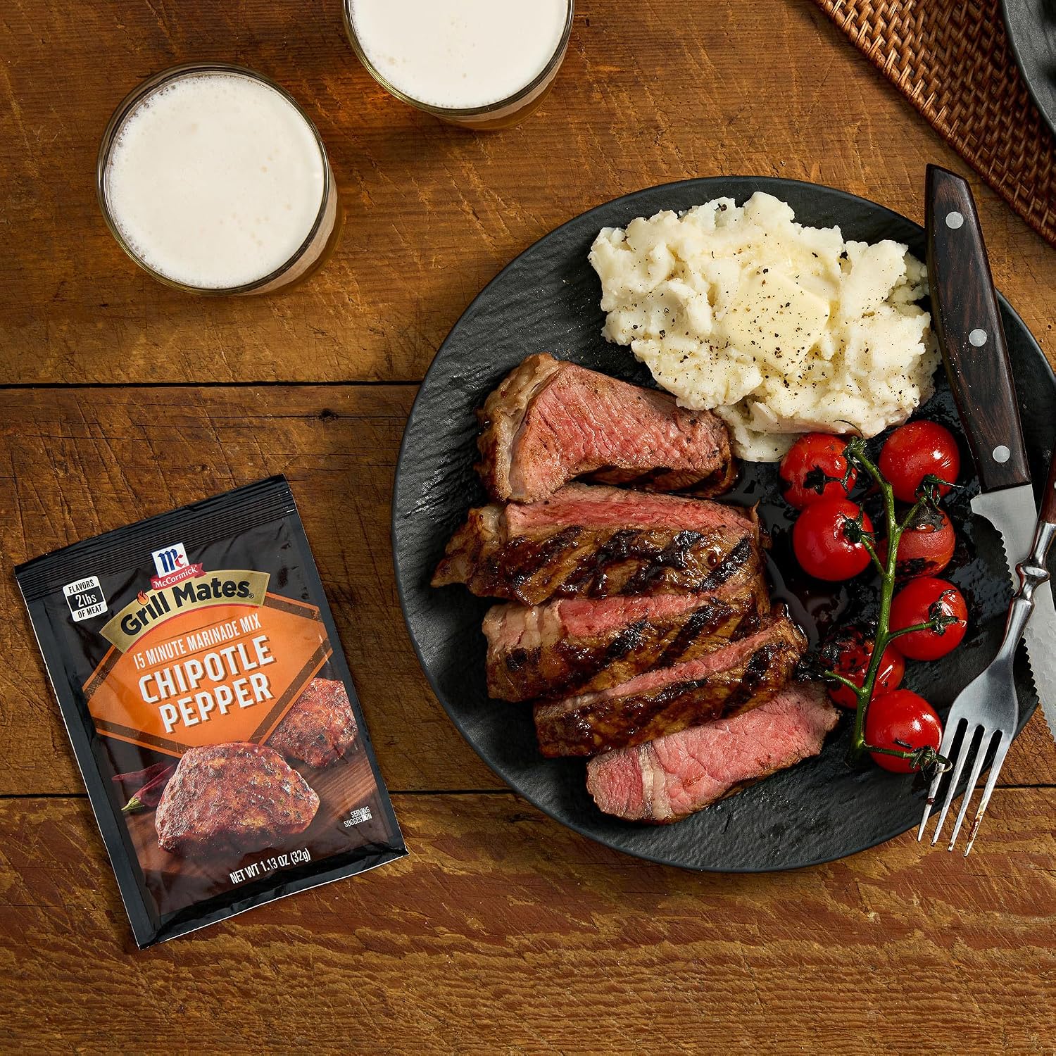 McCormick Grill Mates Chipotle Pepper Marinade Mix, 1.13 oz
