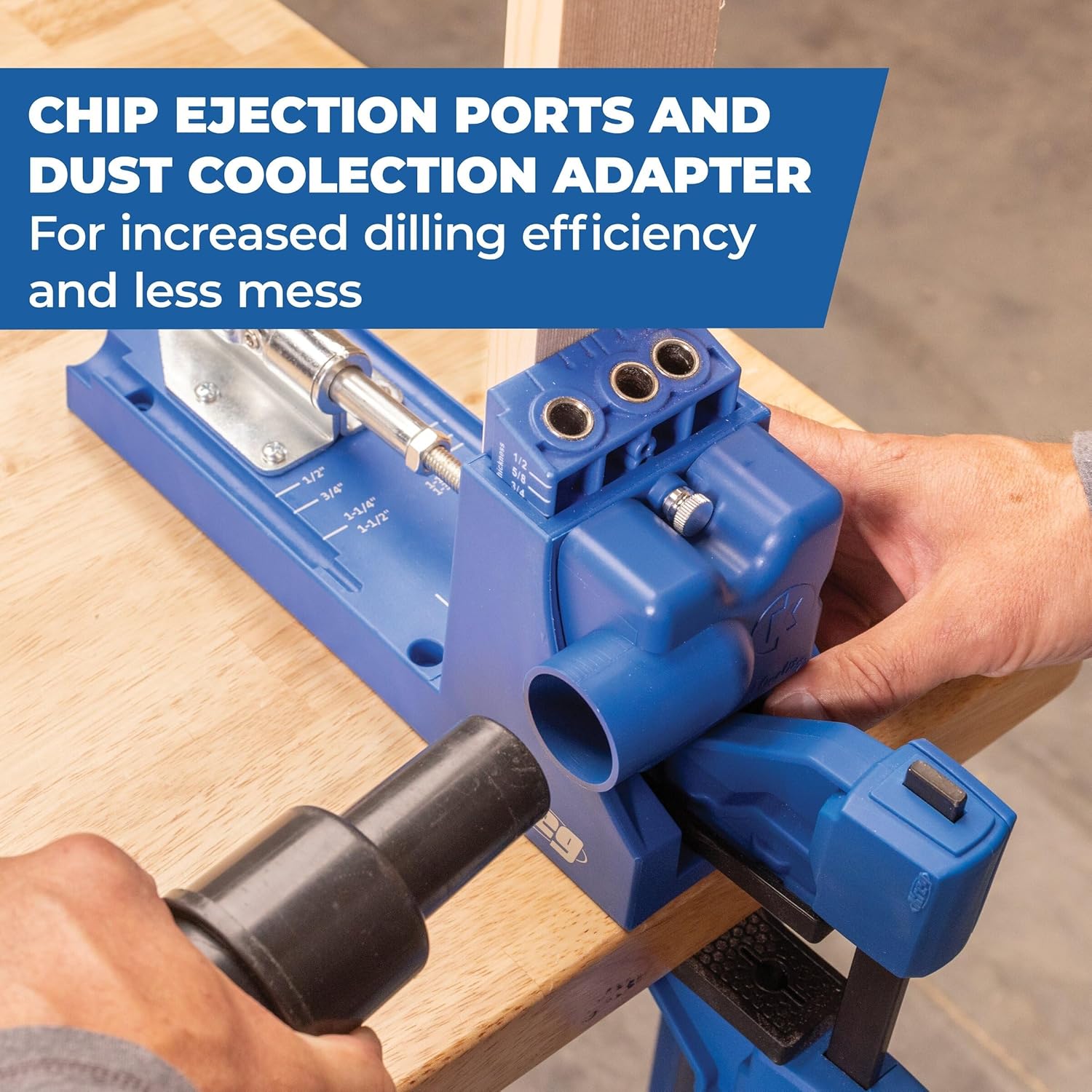 Kreg K4 System - With R3 Jig, Drilling Guide & Dust Collection - Adjustable