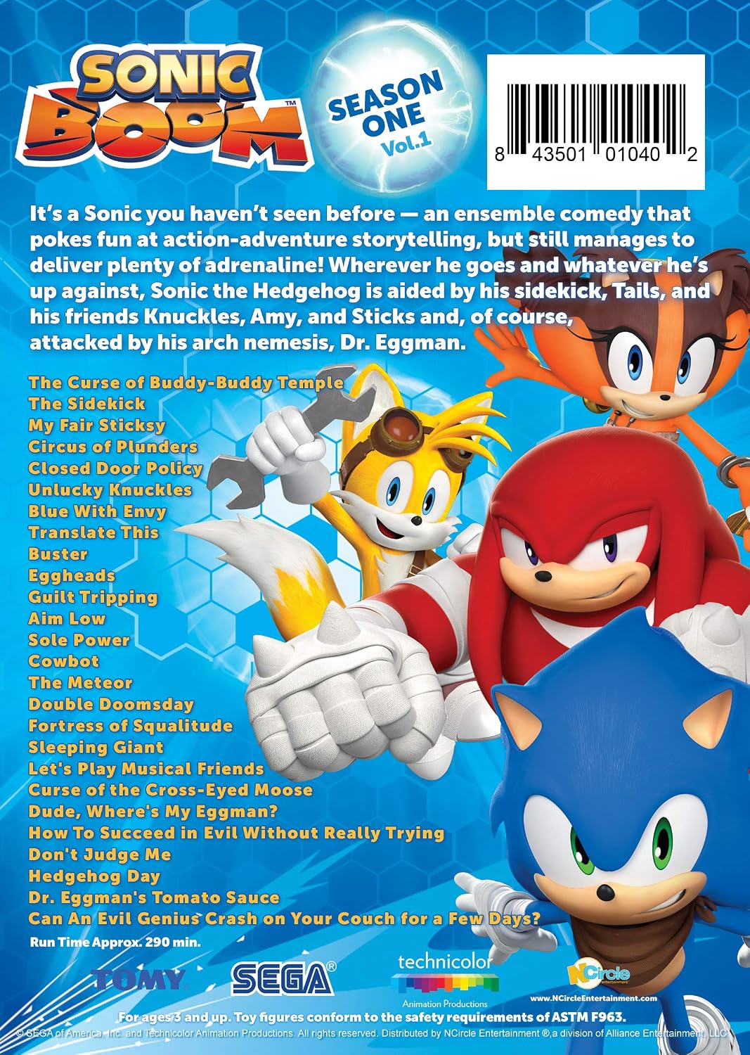 SONIC BOOM SEASON 1 VOLUME 1 WITH FIGURINES
