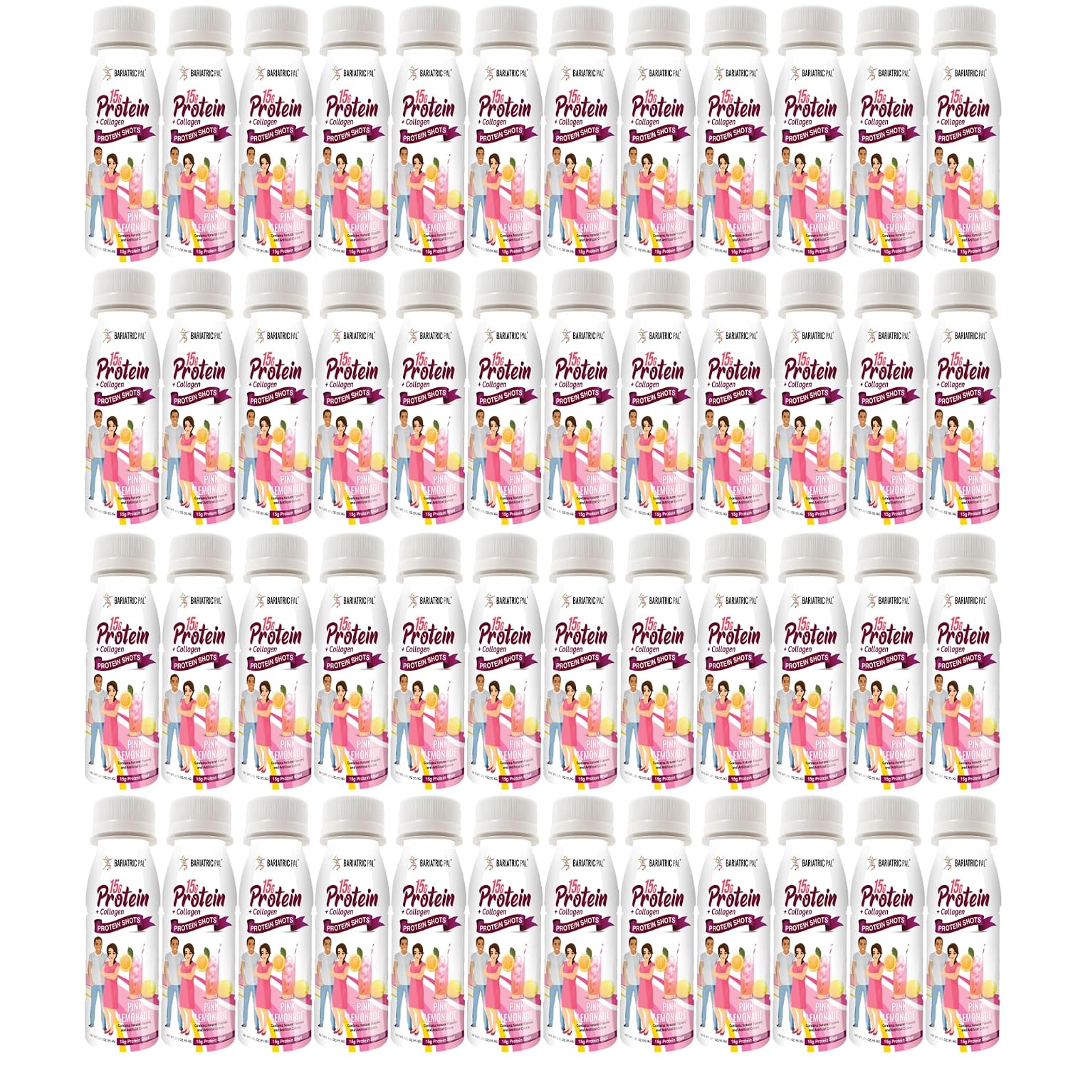 BariatricPal 15g Whey & Collagen Complete Protein Shots - Pink Lemonade