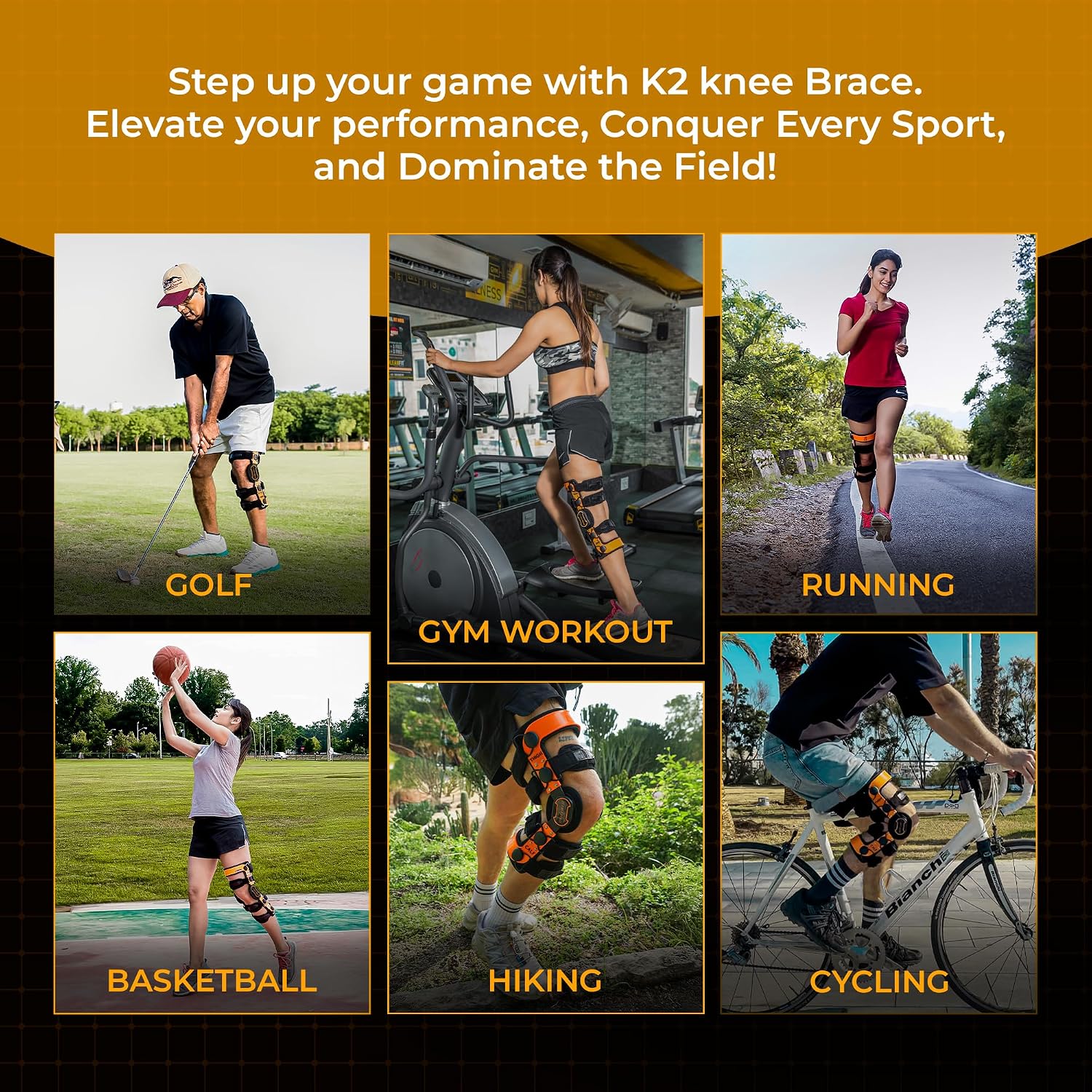 Z1 K2 Knee Brace – Ideal for Prevention PCL ACL MCL LCL/Meniscus Tear/OA/Arthritis/Osteoarthritis/Ligament Tear/Running/Sports Injury/Joint Pain/Offloader ~ Men ~ Women (S6)