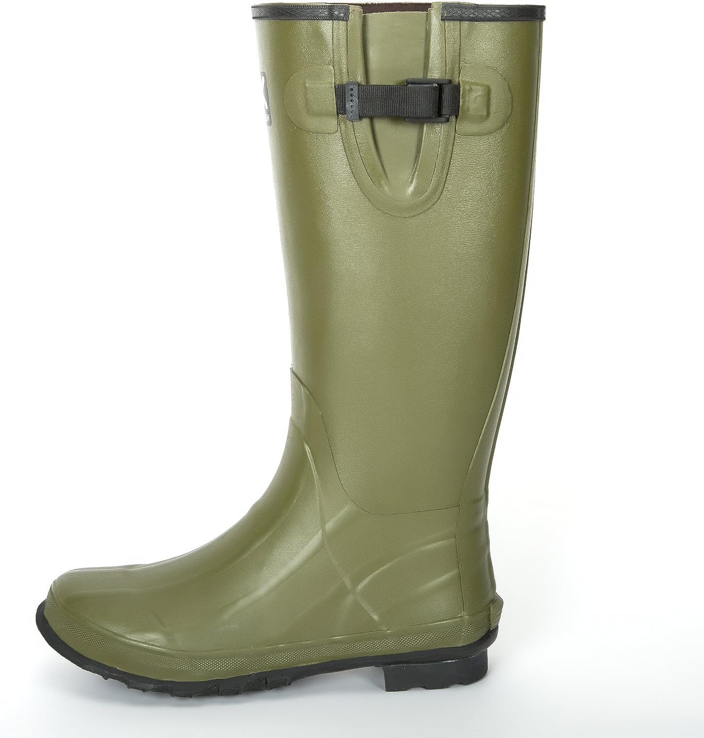 Duck and Fish 18 inches Green Rubber Hunting Boots