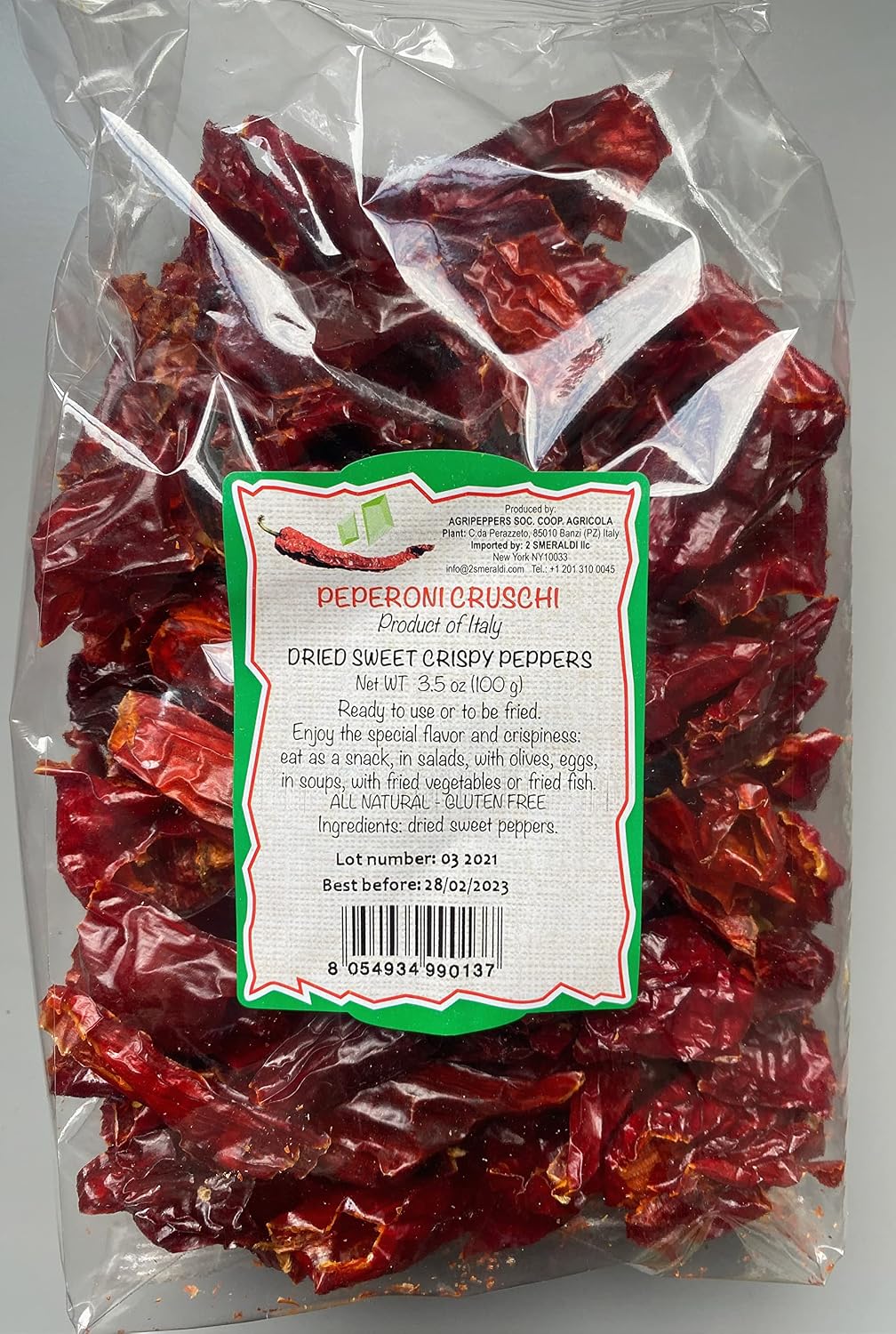 PEPERONI CRUSCHI -ITALIAN CRUSCHI PEPPERS (100g)