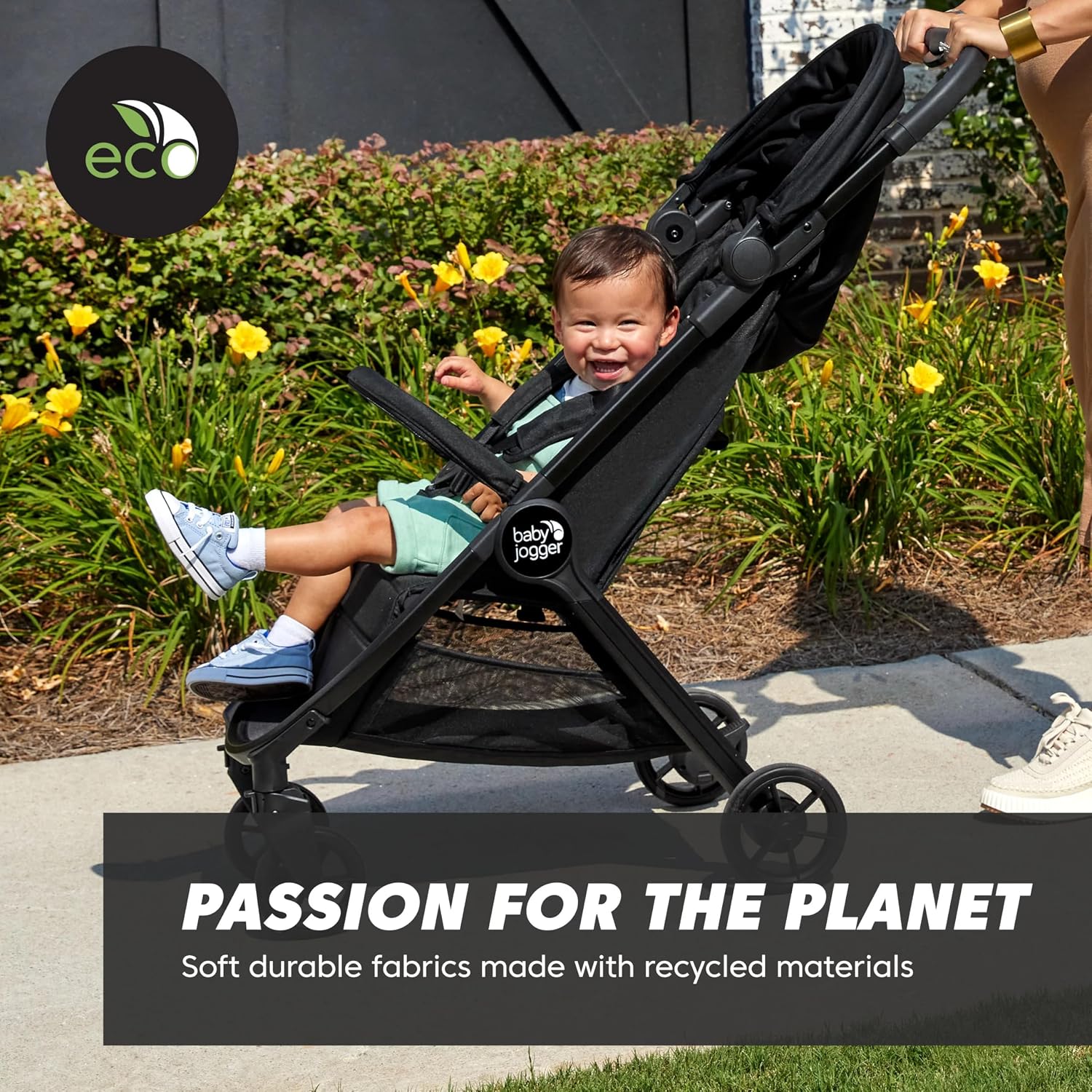 Baby Jogger® City Tour 2 Carry-On Approved Travel Stroller, Ultra-Compact Baby Stroller, Lightweight, Easy Fold, Baby Travel Essential, Pitch Black